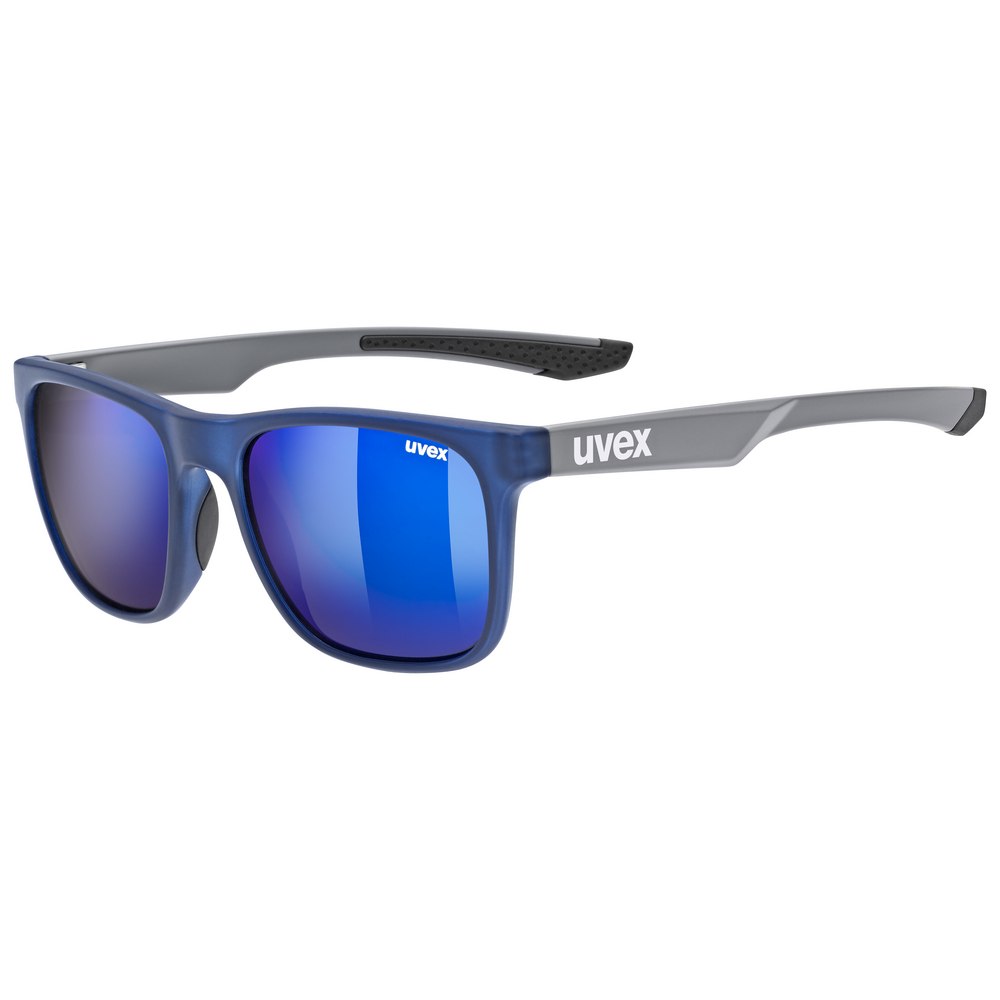 Image of Uvex lgl 42 Glasses - black grey mat/mirror blue