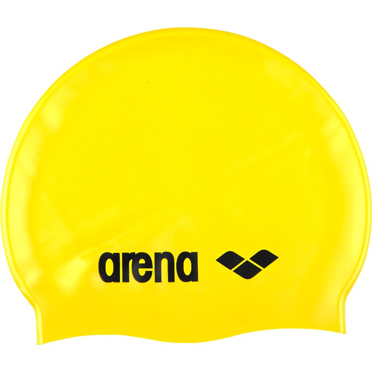 Picture of arena Classic Silicone Swim Cap - Yellow/Black