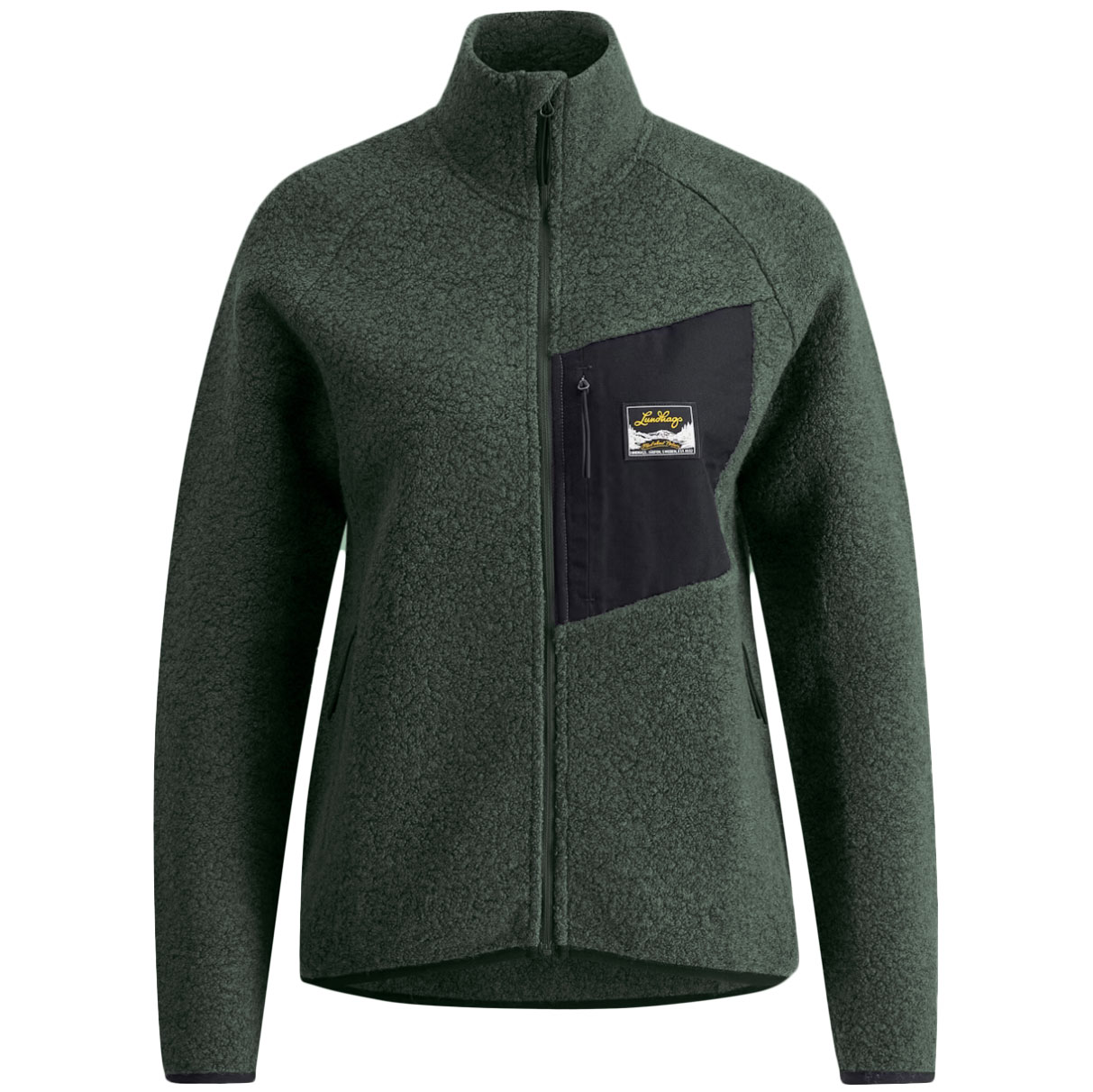 Productfoto van Lundhags Flok Wool Pile Fleece Jas Dames - Seaweed 484