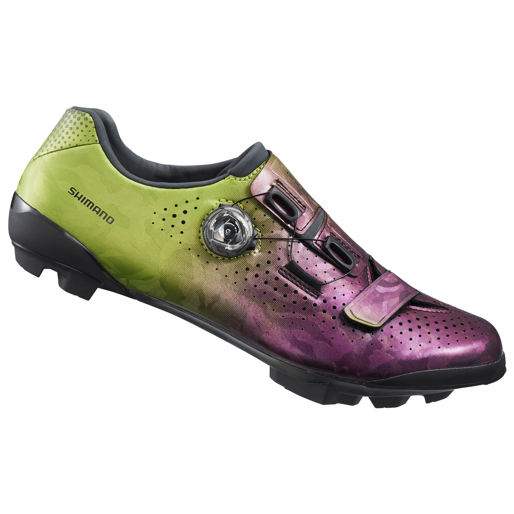 Produktbild von Shimano SH-RX800 Gravel Bike Schuhe Herren - purple/green