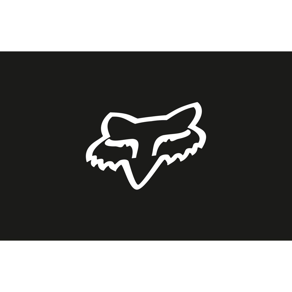 Productfoto van FOX Head 18cm Sticker - black