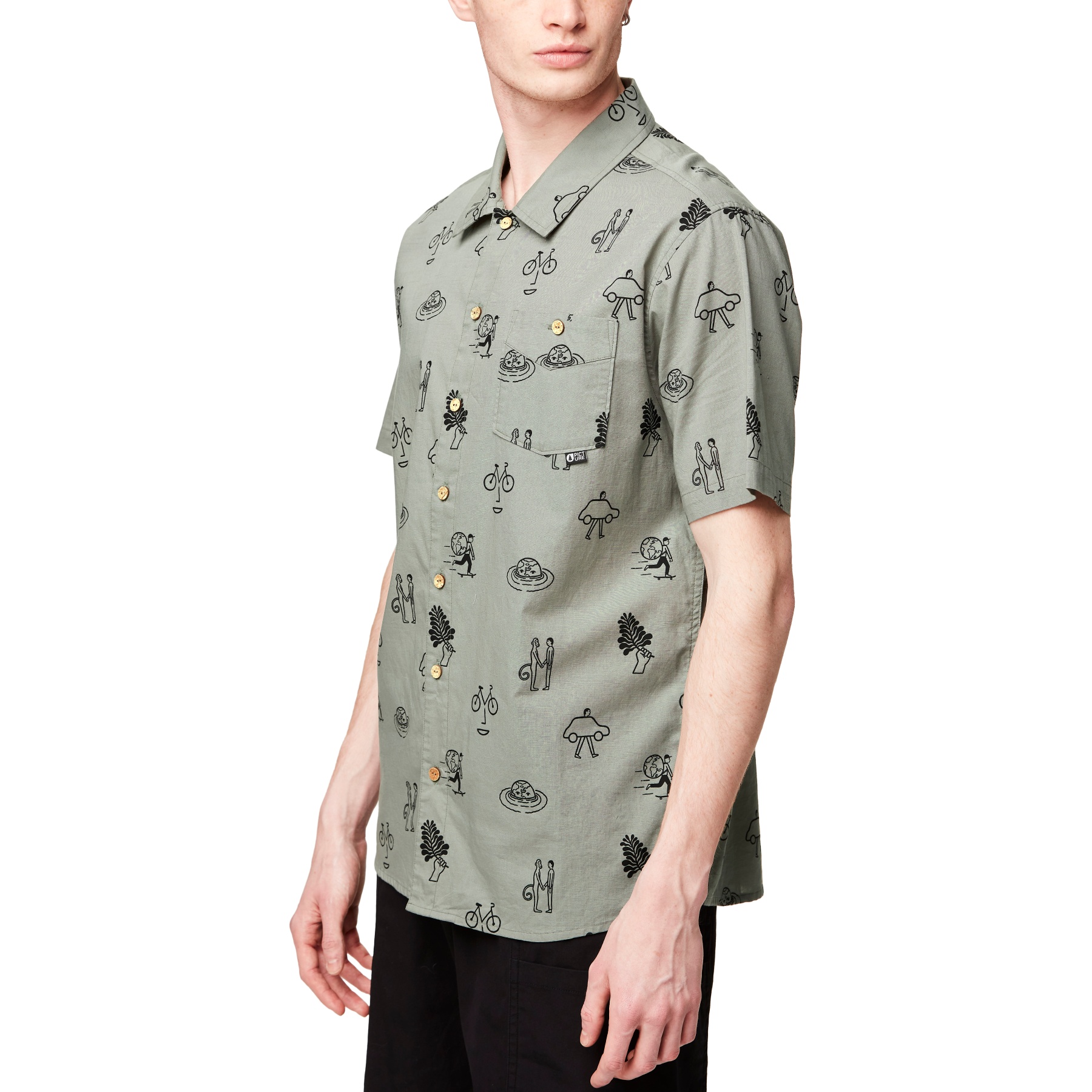 Picture of Picture Mataikona Short Sleeve Shirt Men - Art LM01 Print