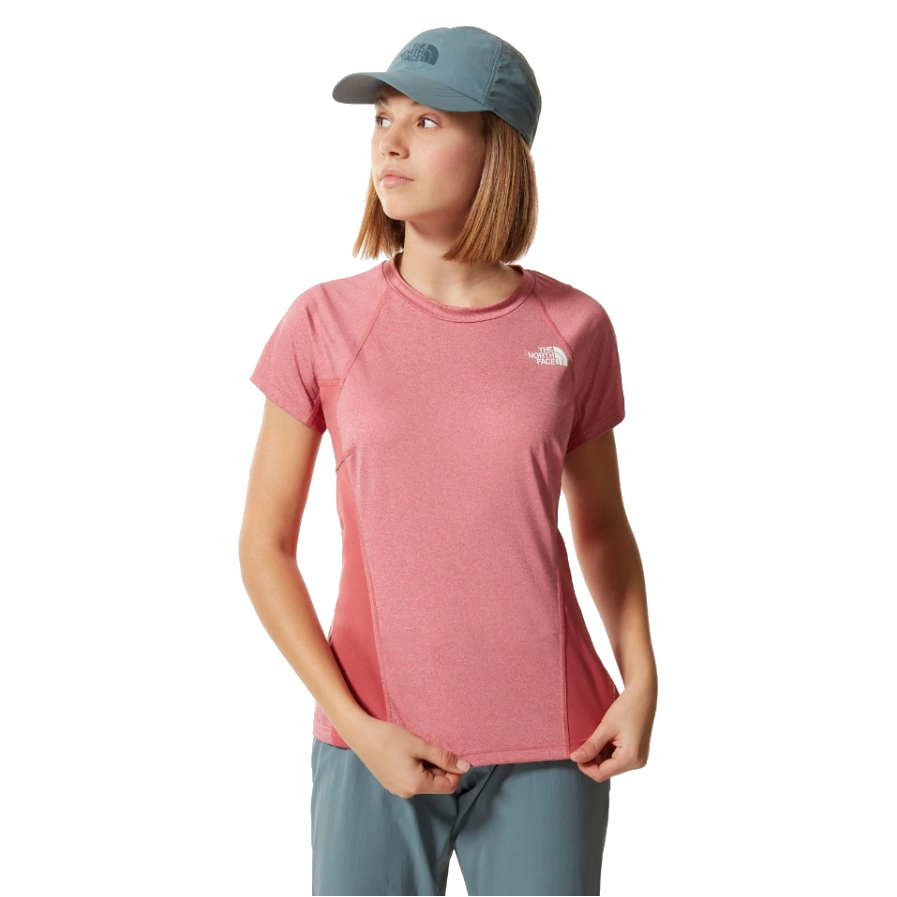 Produktbild von The North Face Athletic Outdoor T-Shirt Damen - Slate Rose White Heather/Slate Rose