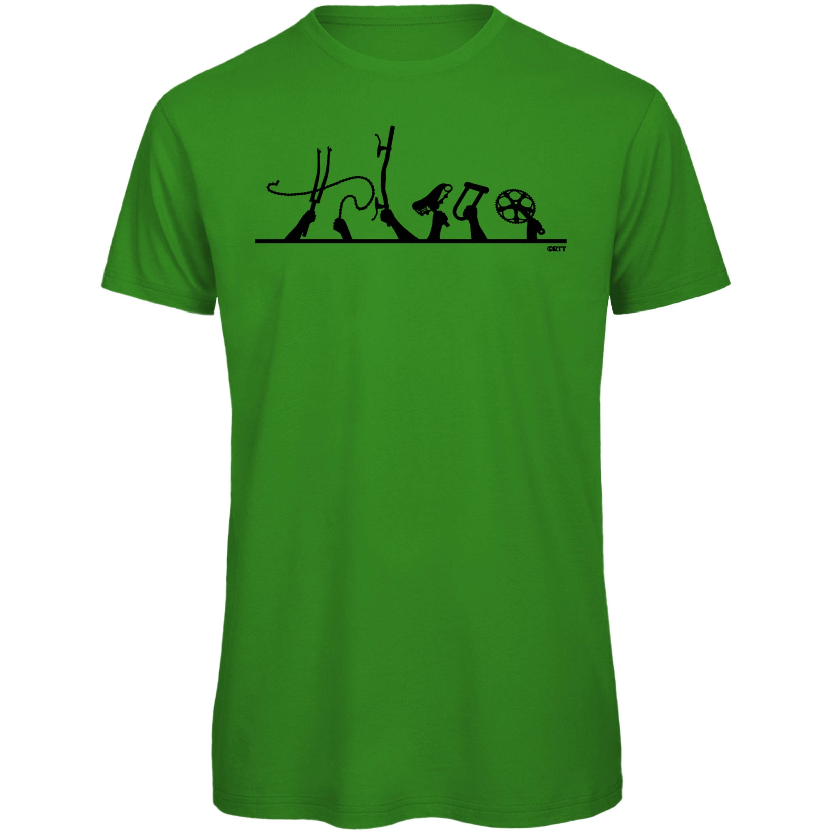 Produktbild von RTTshirts Critical Mass Fahrrad T-Shirt Herren - grün