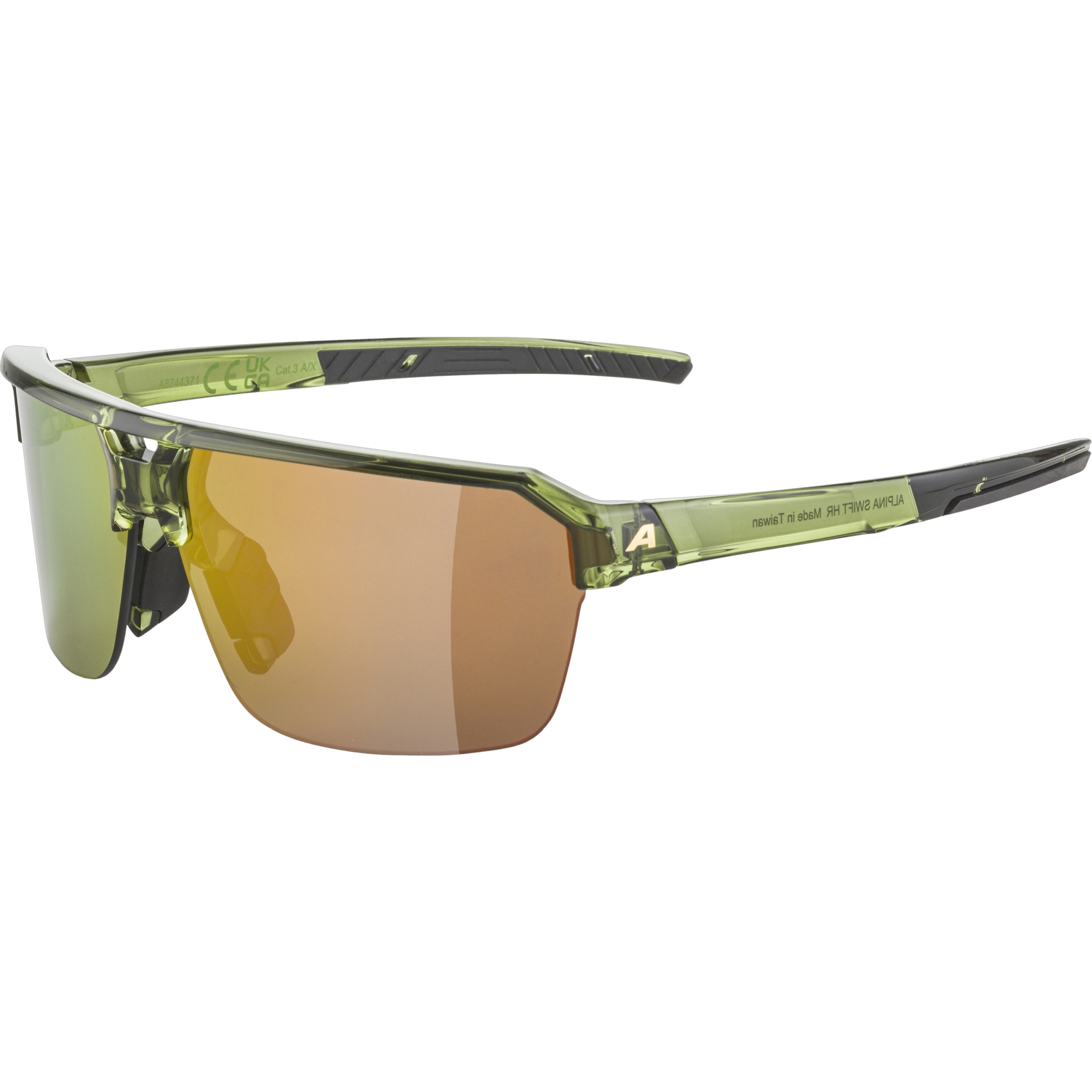 Immagine prodotto da Alpina Occhiali - Swift HR - green-transparent gloss/gold mirror