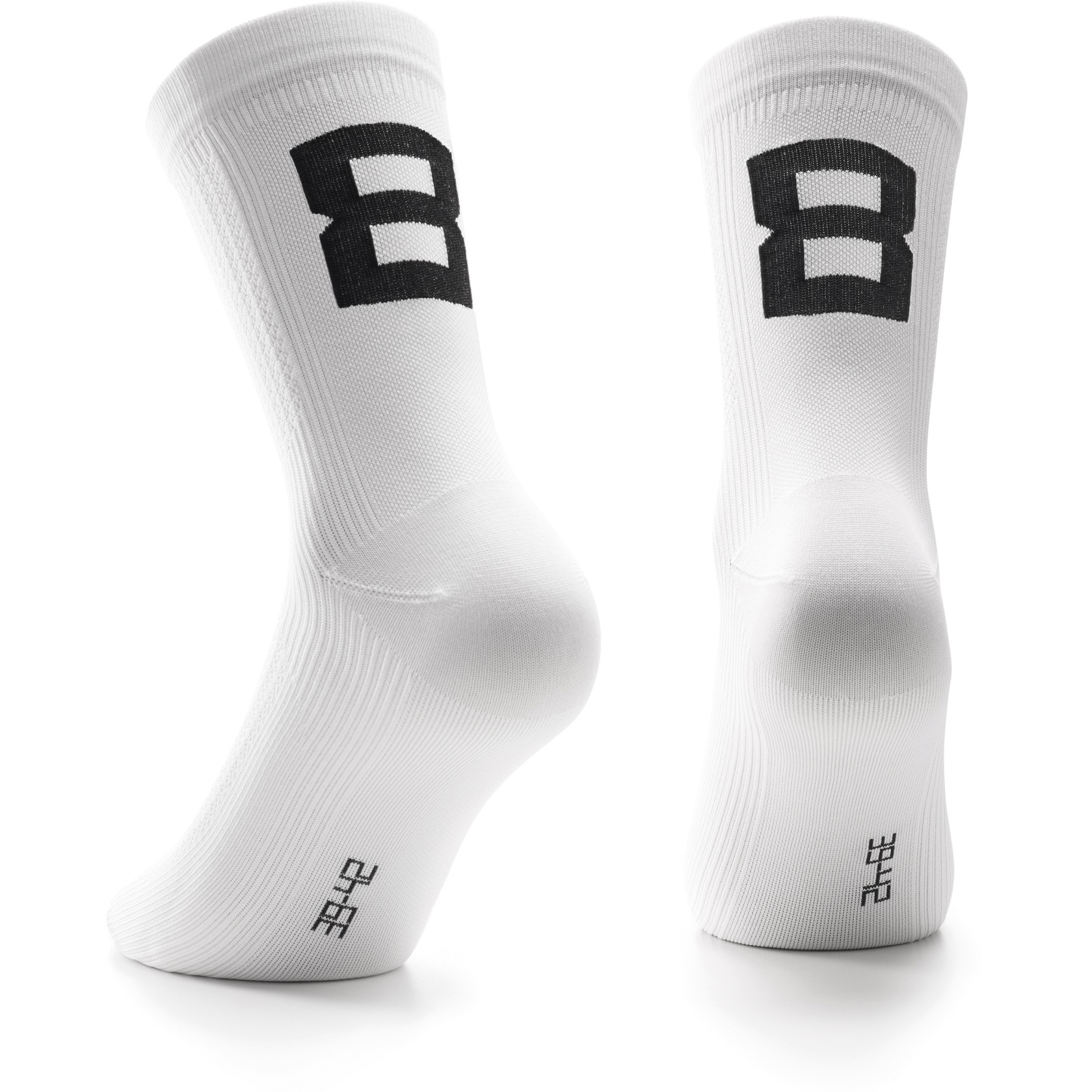 Picture of Assos Poker Socks No.8 - holy white