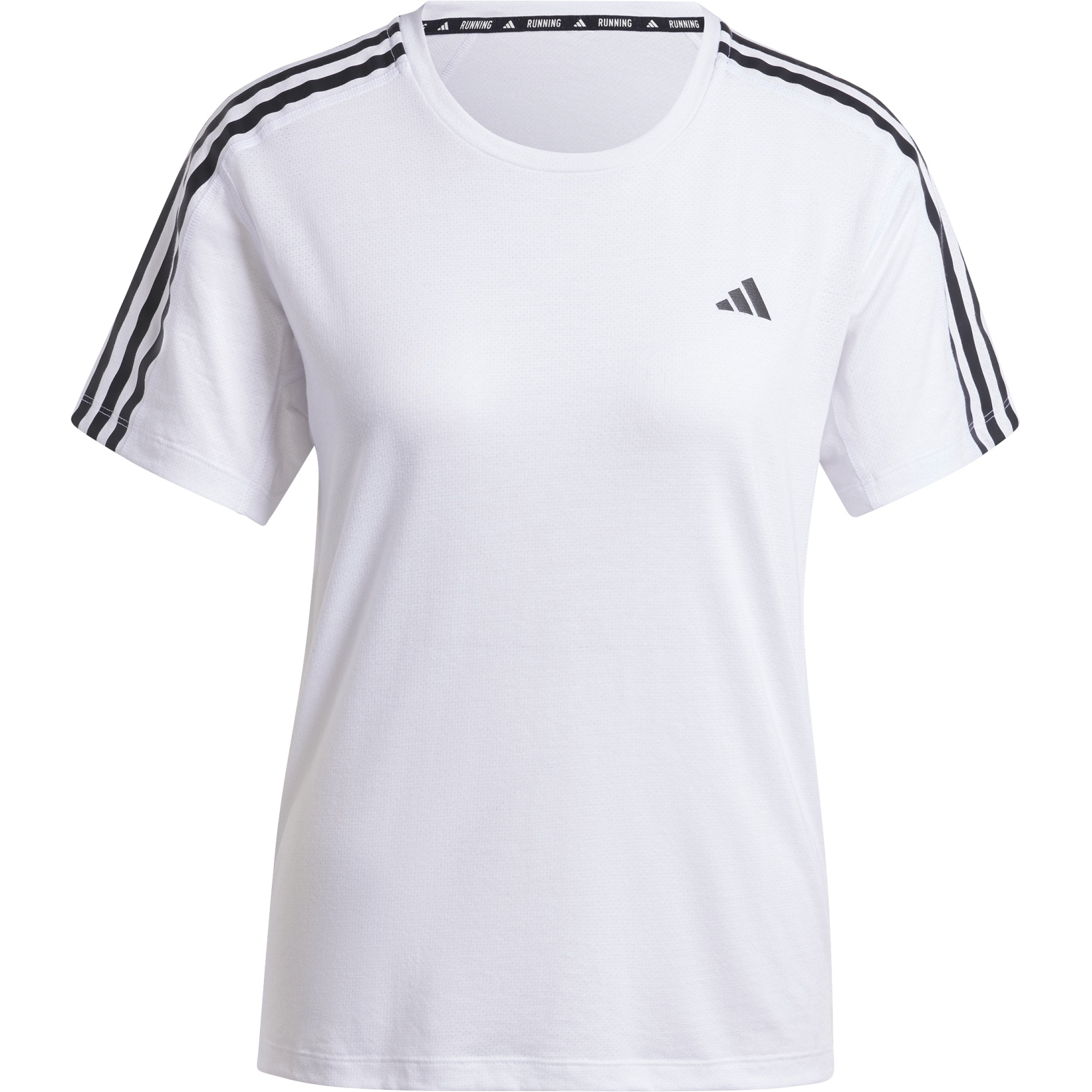 adidas T Shirt Femme Own The Run 3 Stripes blanc IQ3876 BIKE24