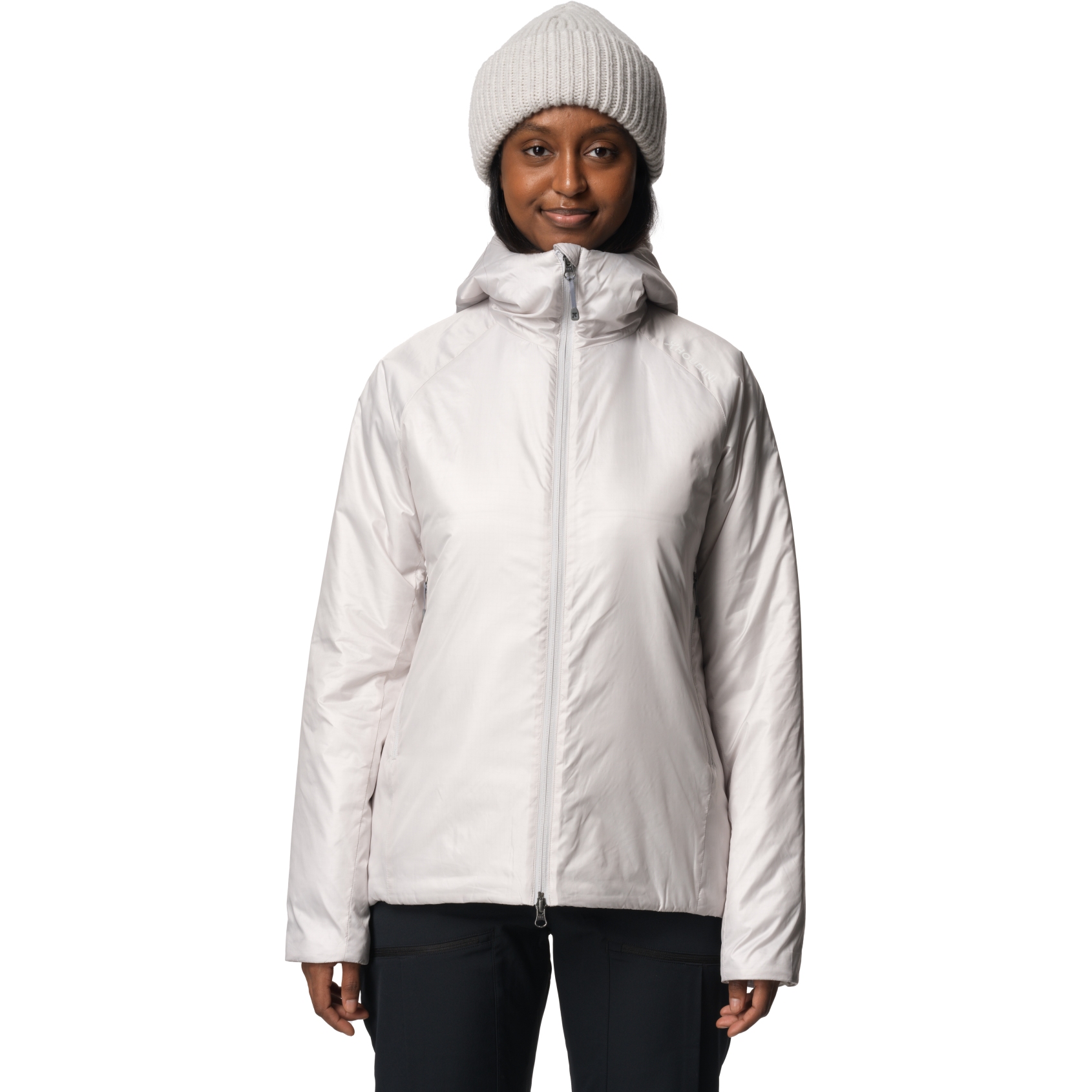 Houdini Dunfri Hooded Jacket Women - A Touch Of Gray | BIKE24