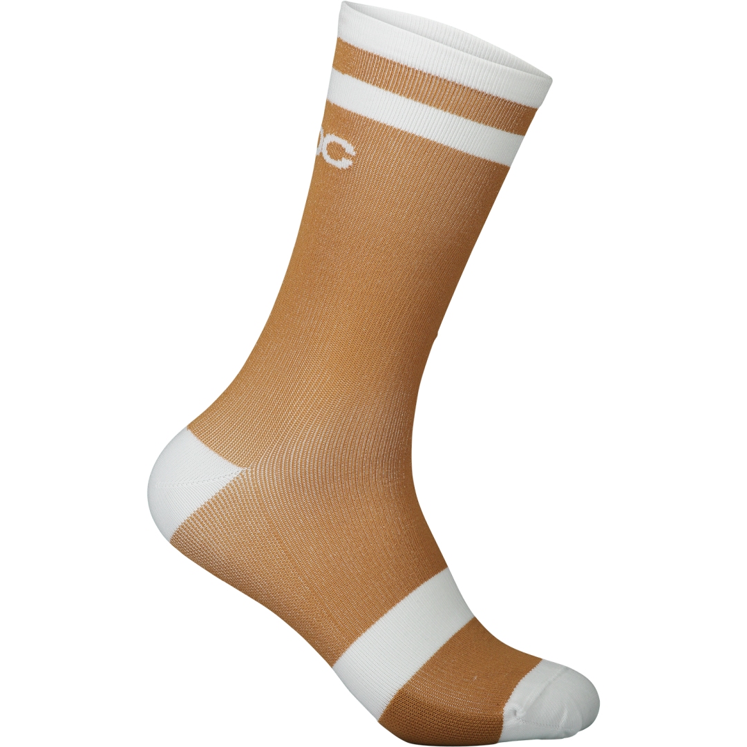 Picture of POC Lure MTB Sock Long - 1818 aragonite brown/hydrogen white