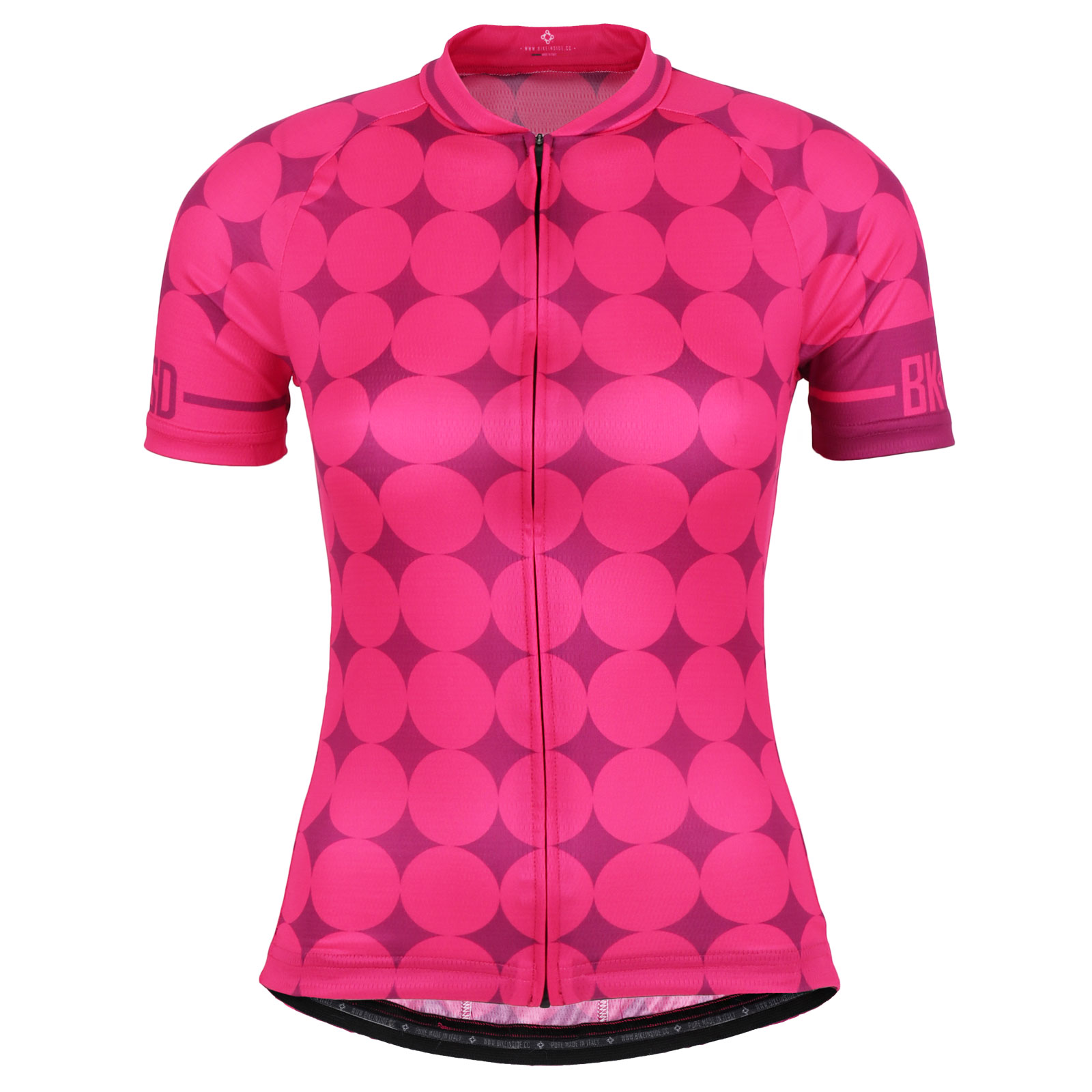 Picture of Bike Inside Cycling Wear Pure Style Women&#039;s Short Sleeve Jersey - Pink Rounded