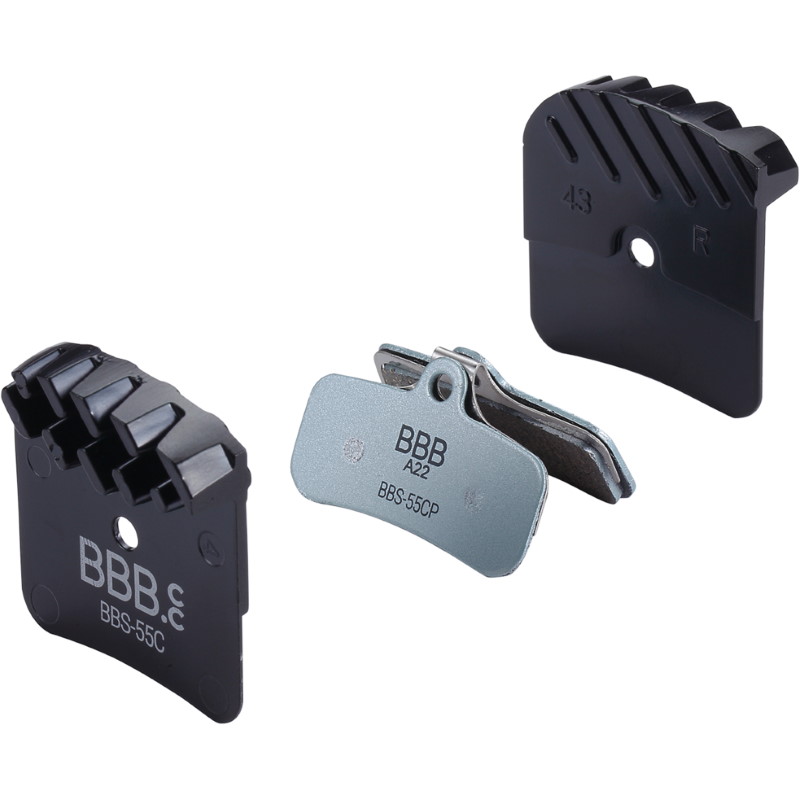 Picture of BBB Cycling Discstop Coolfin Brake Pads Shimano Saint BBS-55C - black/steelblue