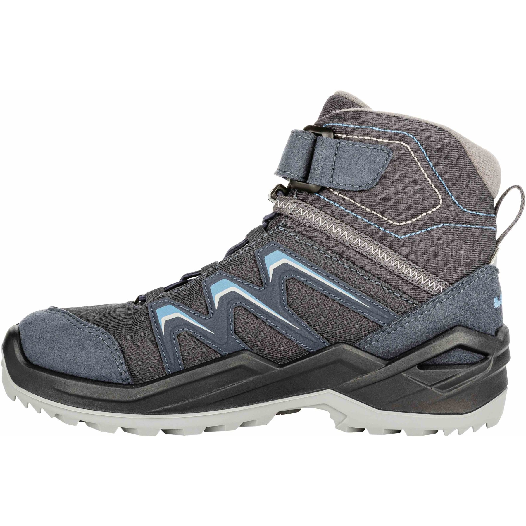 LOWA Maddox Warm GTX Mid Shoes Kids steel blue Size 23 35 BIKE24