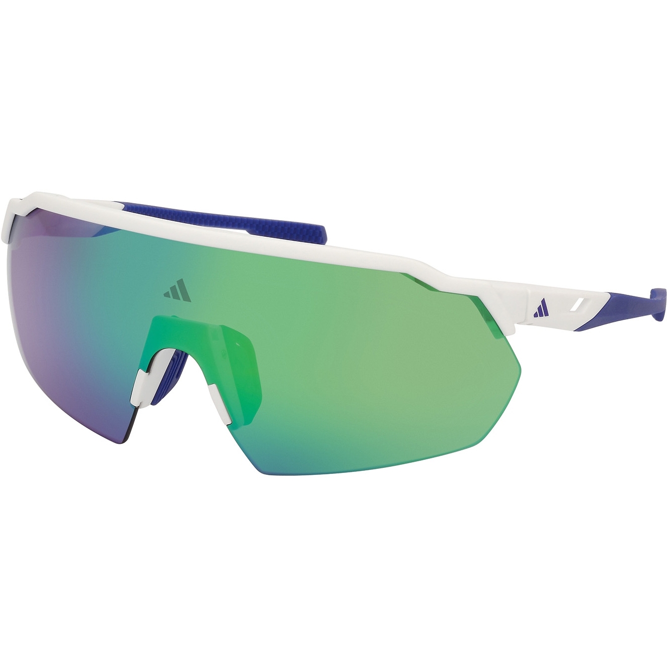 Produktbild von adidas SP0093 Sport Sonnenbrille - White / Mirror Green