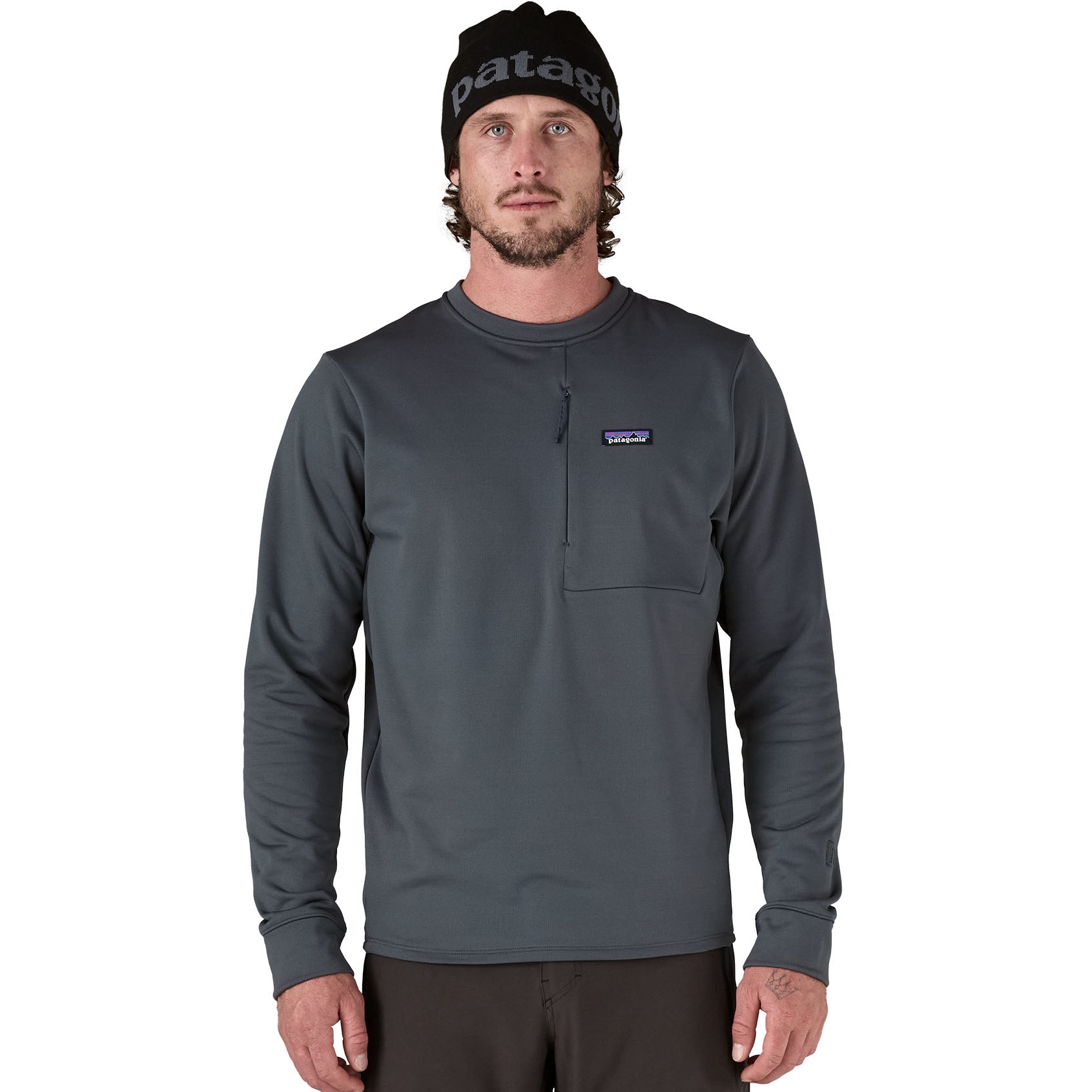 Picture of Patagonia R1 Thermal Crew Sweatshirt Men - Smolder Blue