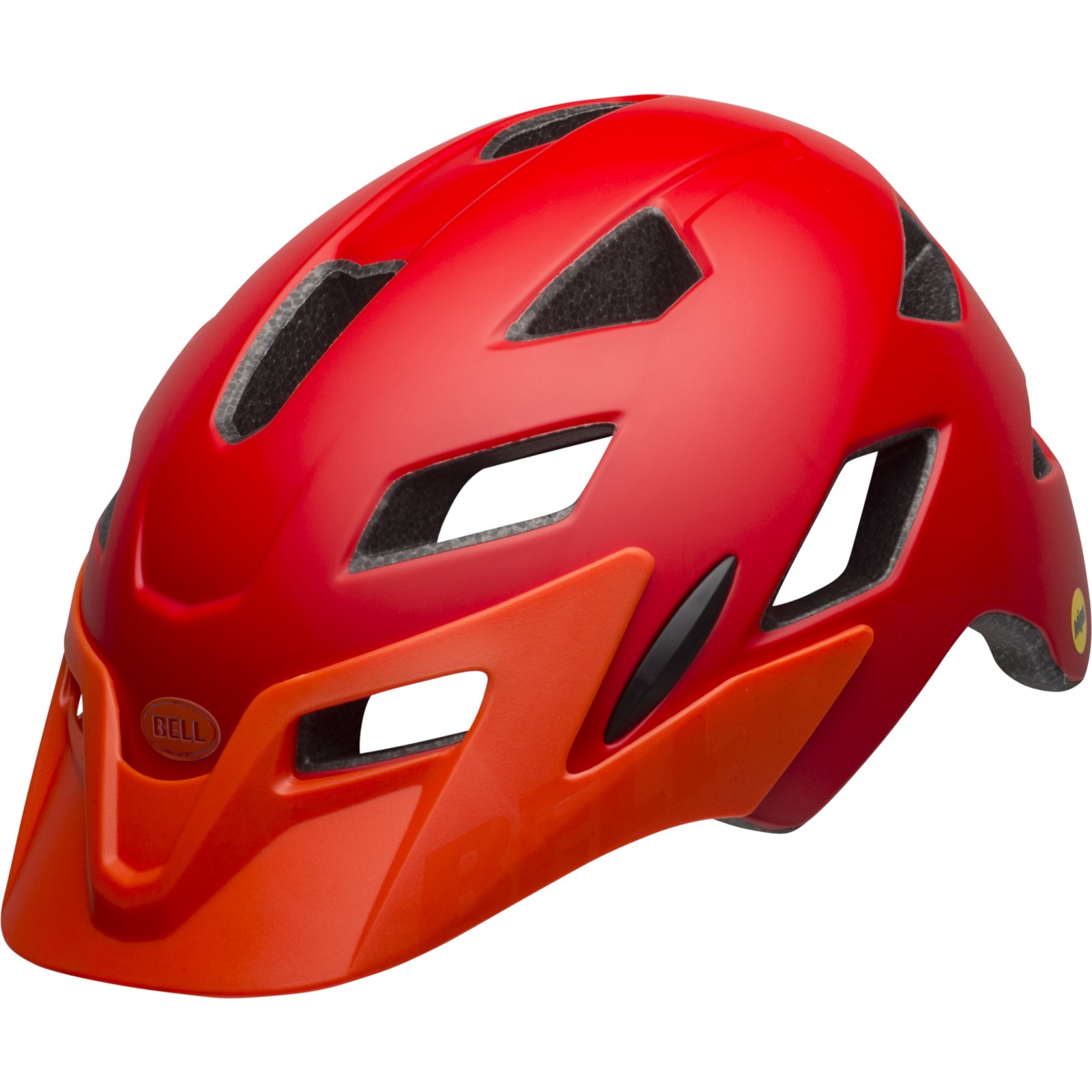 Image of Bell Sidetrack Youth MIPS Helmet UY (50-57 cm) - matte red/orange