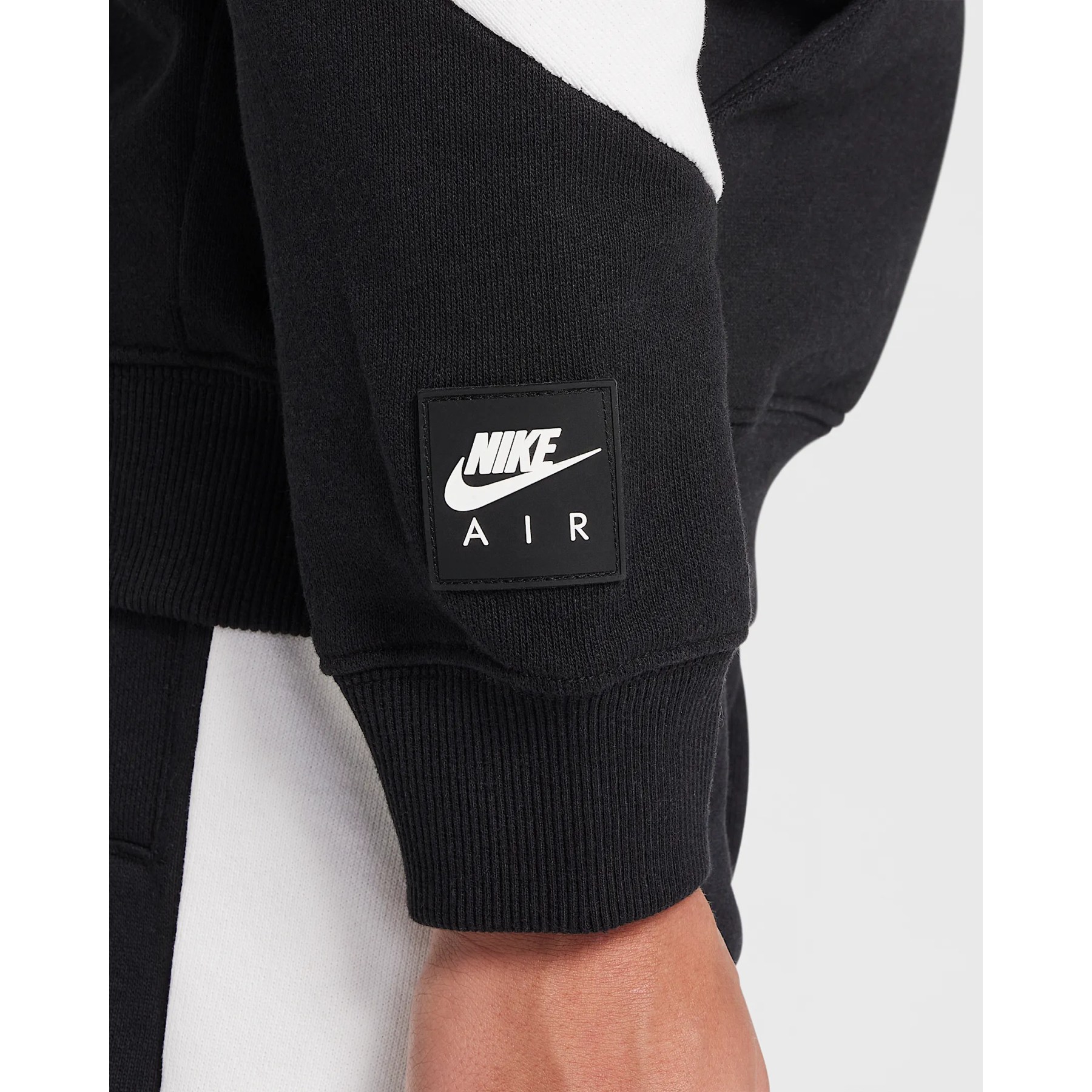 nike air hoodie black and white