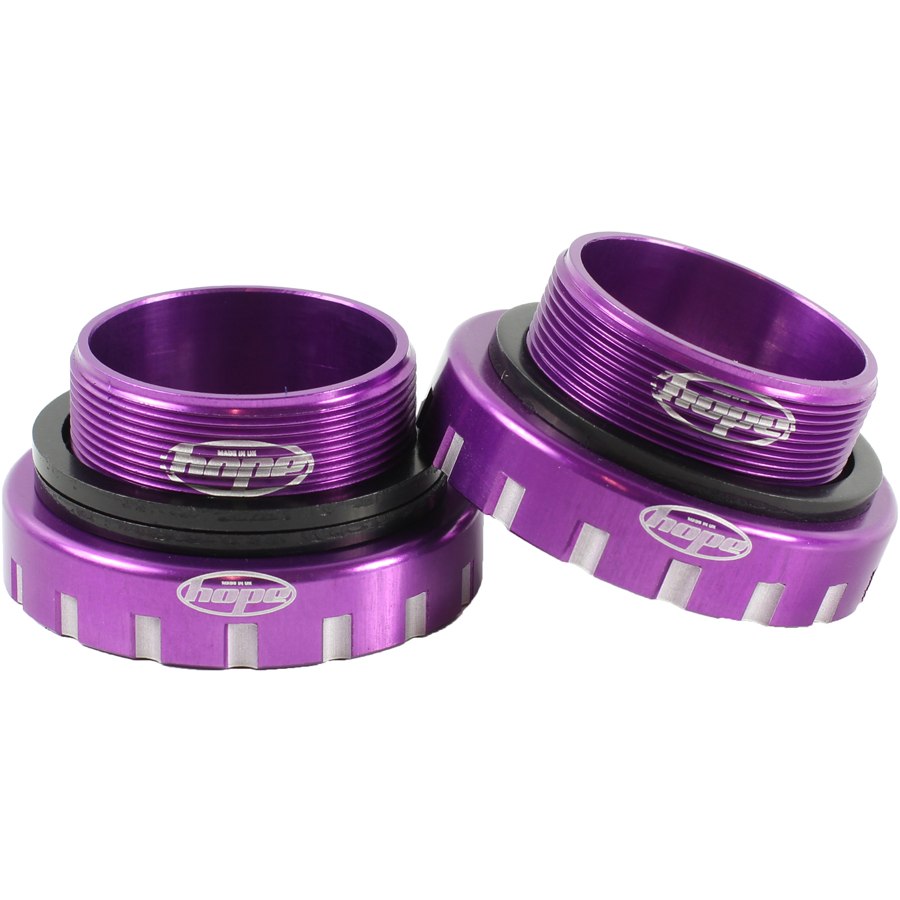 Productfoto van Hope Bottom Bracket Cups Stainless Steel - BSA-68/73/83/100-30 - purple