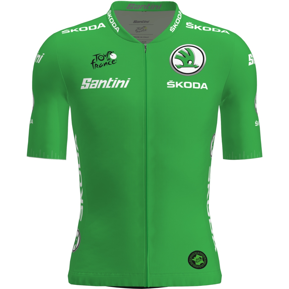 Image of Santini Points Classification Leader Jersey – Tour de France™ 2022 Collection TF9440022TDFPNT - green VE