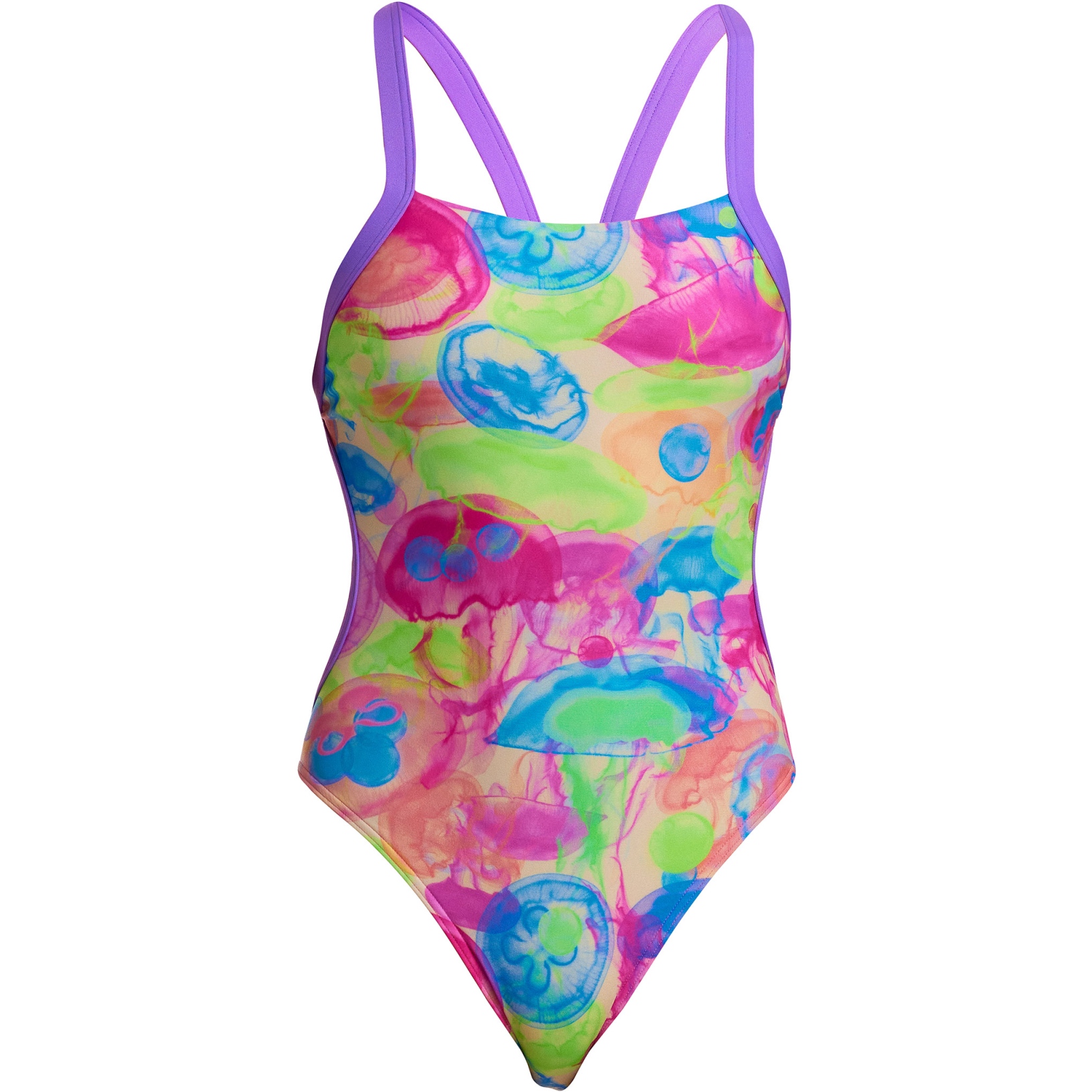 Женский цельный эко-купальник Funkita без бретелек - Sweet Sting