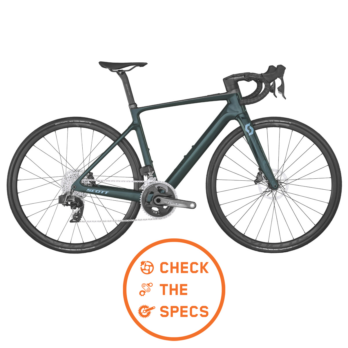 Produktbild von SCOTT CONTESSA ADDICT eRIDE 15 - Damen Carbon Rennrad E-Bike - 2022 - tinted petrol / lava pattern A01