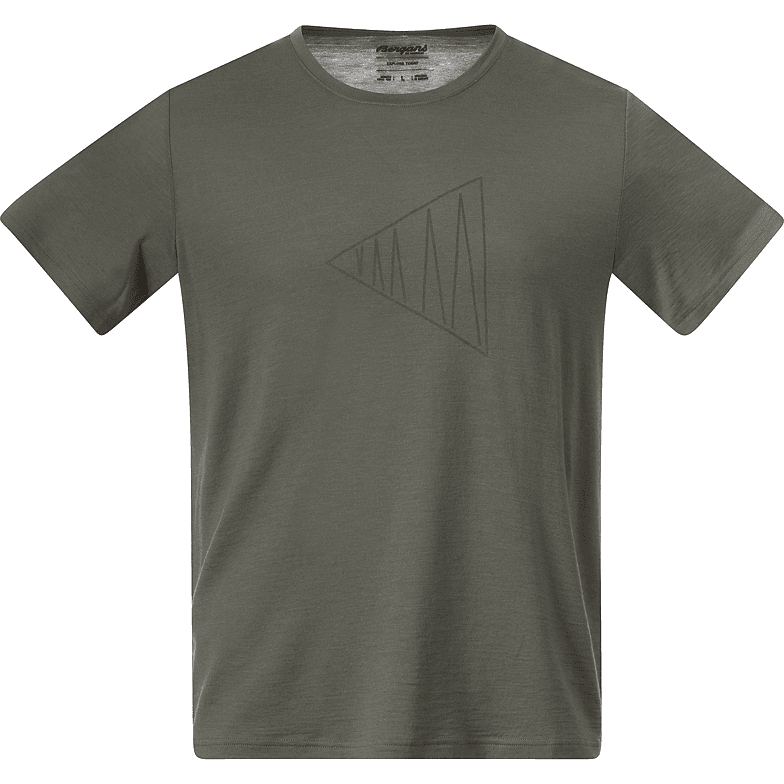 Produktbild von Bergans Vaagaa Adventure Merino T-Shirt Herren - green mud/green mud triangle