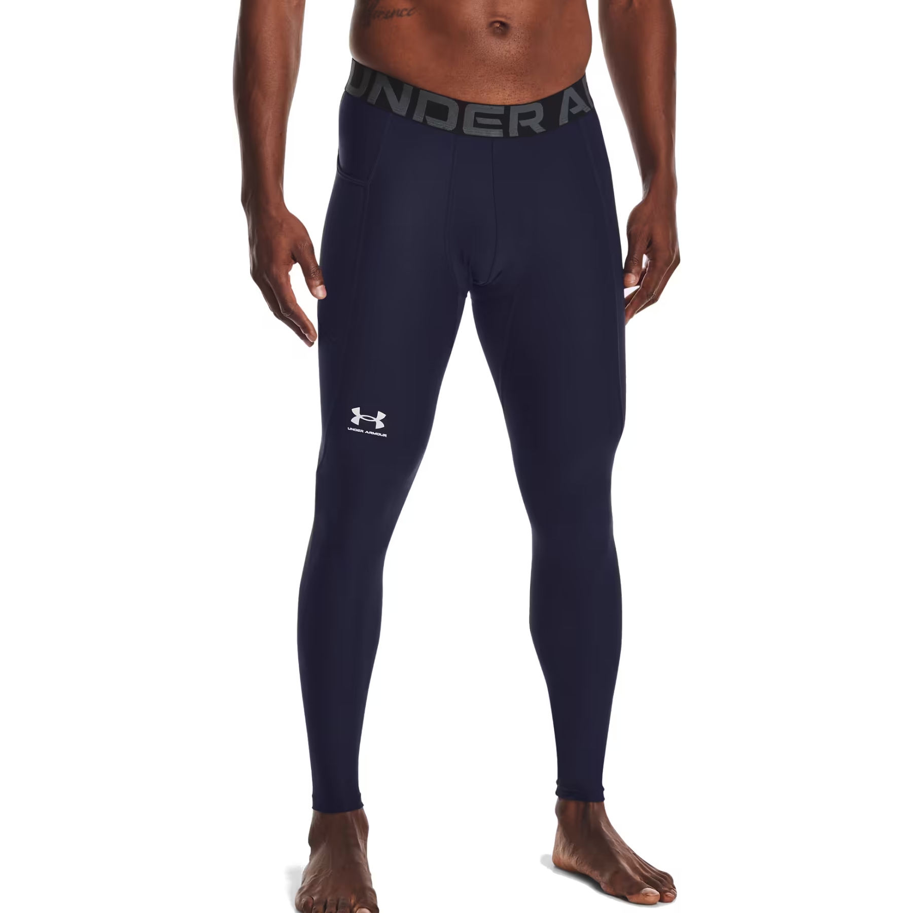 Produktbild von Under Armour HeatGear® Leggings Herren - Midnight Navy/White