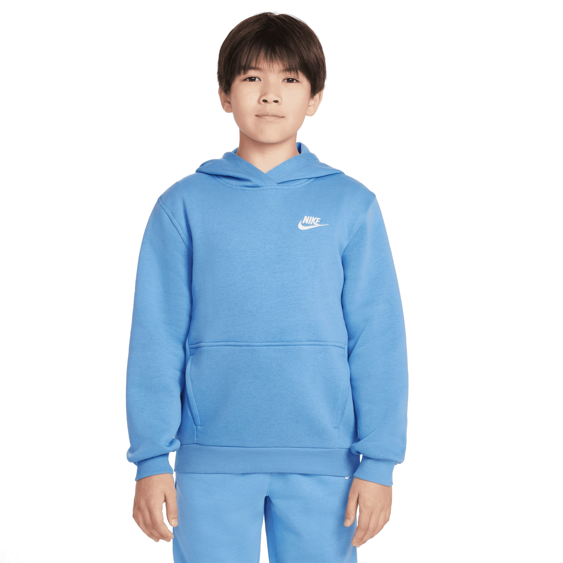 Picture of Nike Sportswear Club Fleece Hoody Kids - blue beyond/white FD3000-489