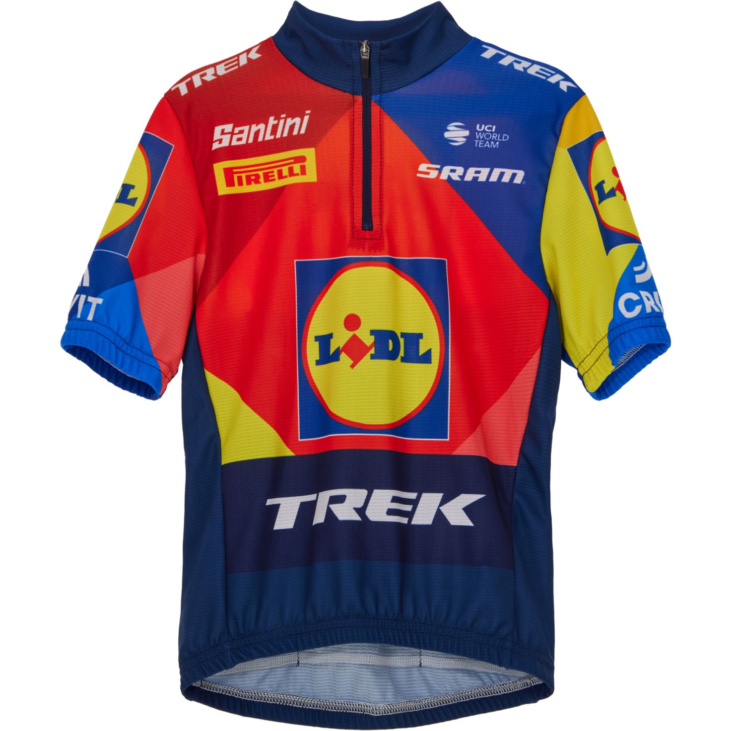 Photo produit de Santini Maillot Manches Courtes Enfant - Team Lidl-Trek 2025 Replica RE942B1425LT - print
