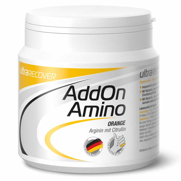 Productfoto van ultraSPORTS RECOVER AddOn Amino - Protein Beverage Powder with Arginine - 370g