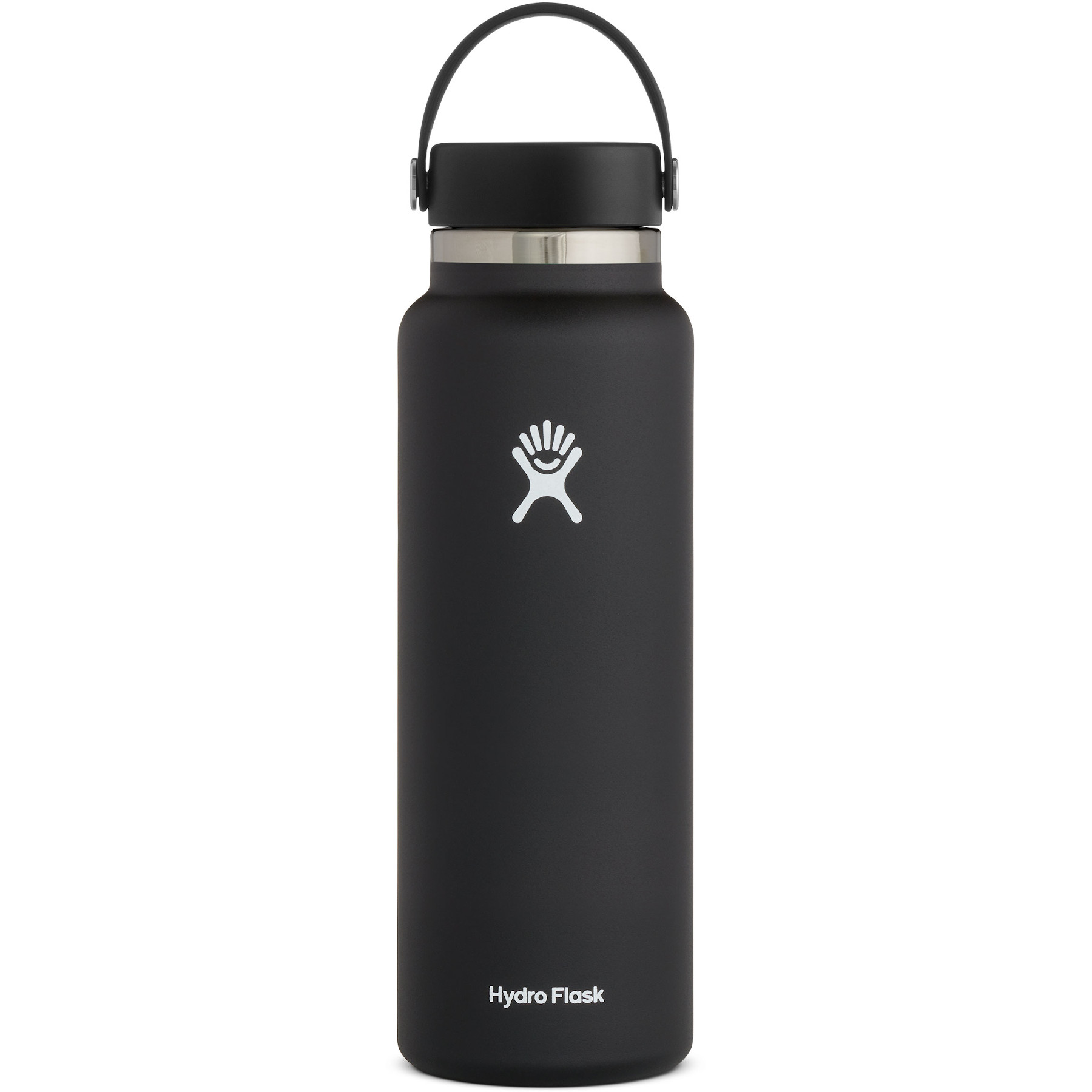 Picture of Hydro Flask 40 oz Wide Mouth Insulated Bottle + Flex Cap - 1182 ml - Black