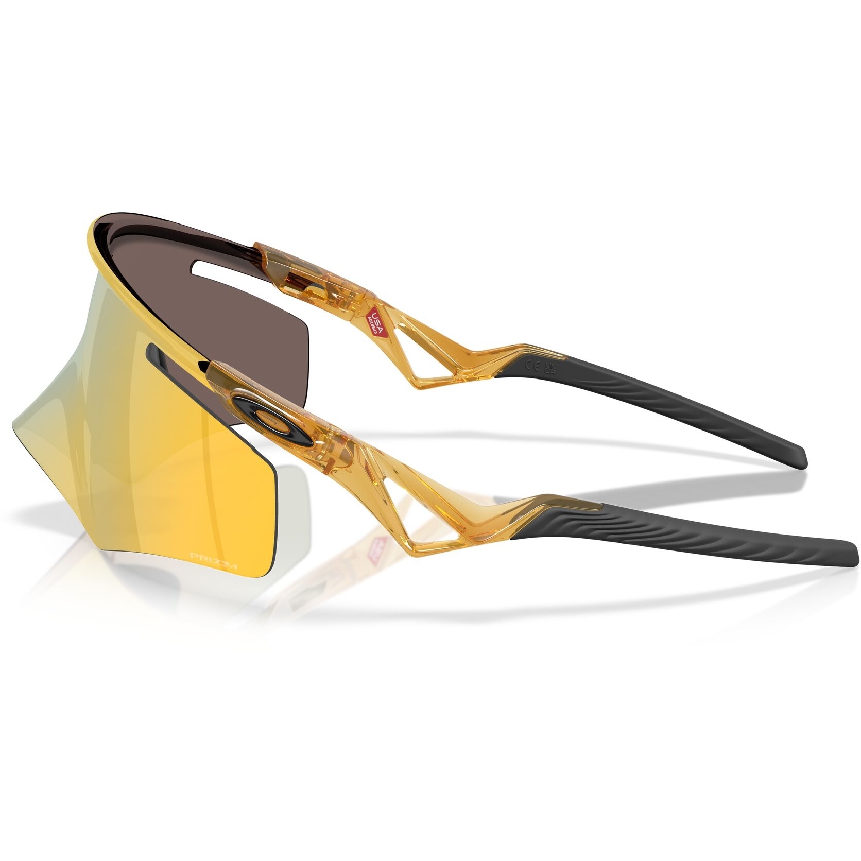 Oakley QTNM Kato Glasses - Transparent Light Curry/Prizm 24K