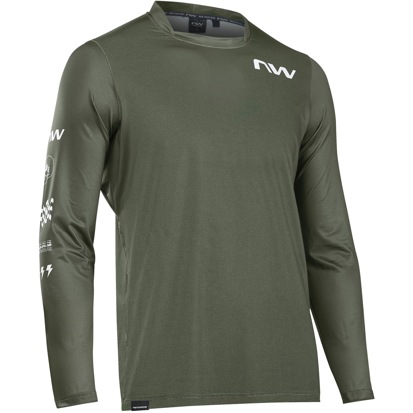 Picture of Northwave Bomb Long Sleeve Jersey Men - forest green 96