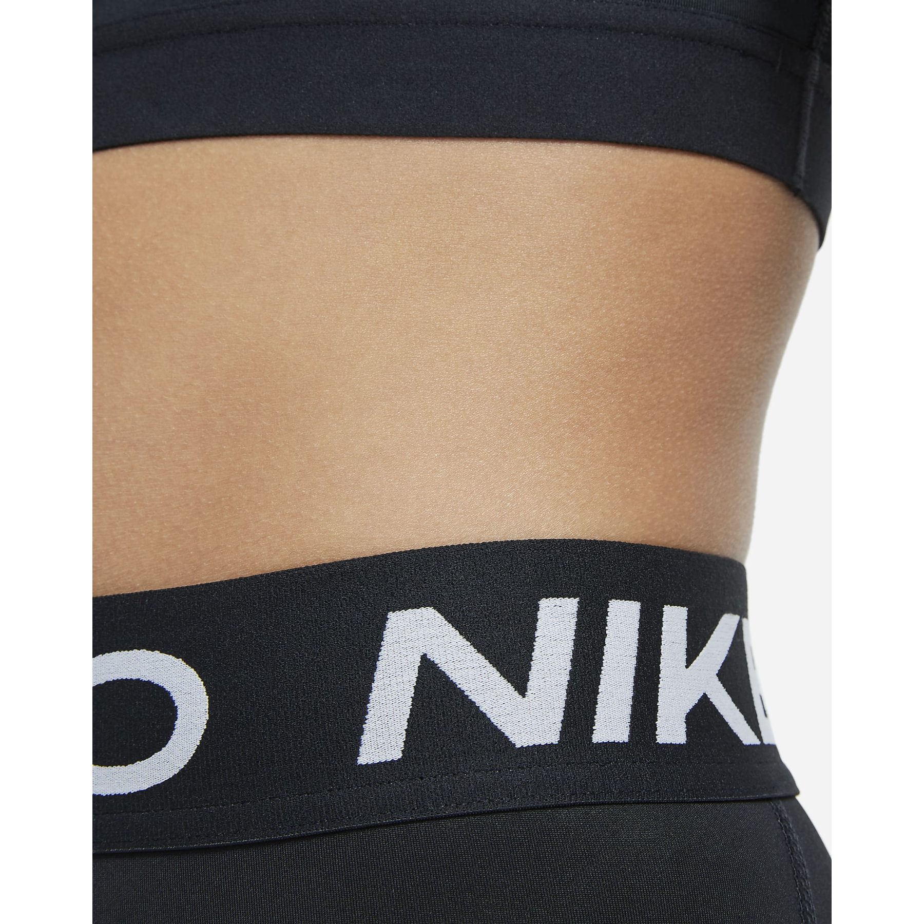 Nike Pro 3/4 Tights Kids - black/white DA1026-010