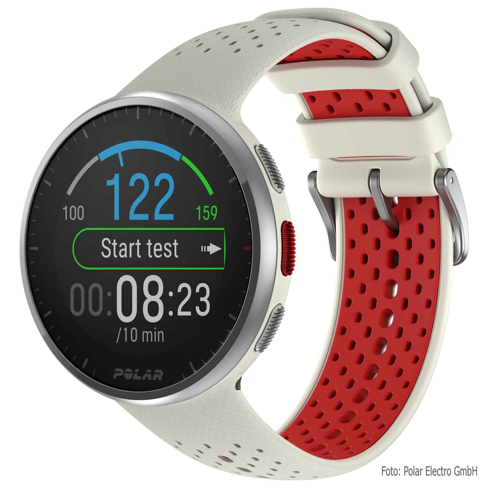 Productfoto van Polar Pacer Pro GPS Running Watch - Snow White
