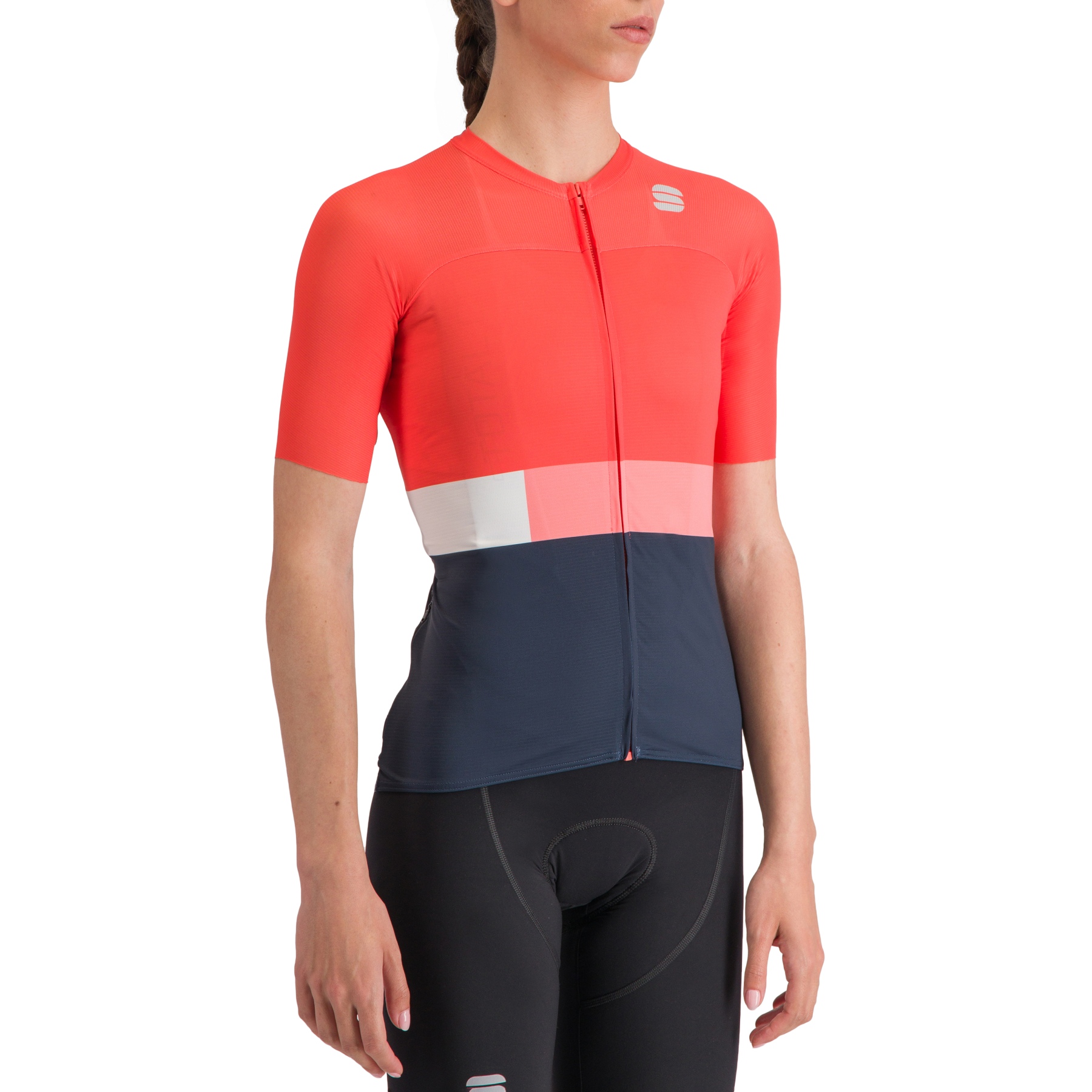 Picture of Sportful Snap Jersey Women - 117 Pompelmo Galaxy Blue