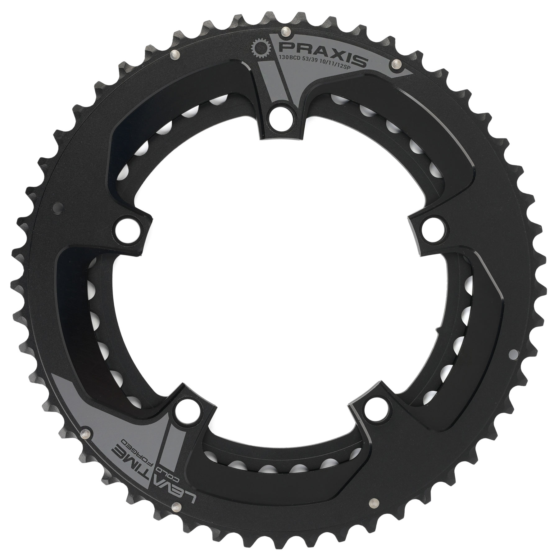 Picture of Praxis Works Buzz Chainring Set - Road | 5x BCD 130 | 2x 10/11/12s - 53/39T