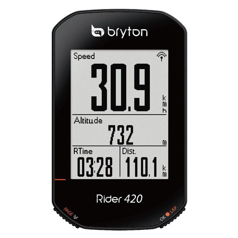 Image of Bryton Rider 420 E GPS Cycling Computer - black
