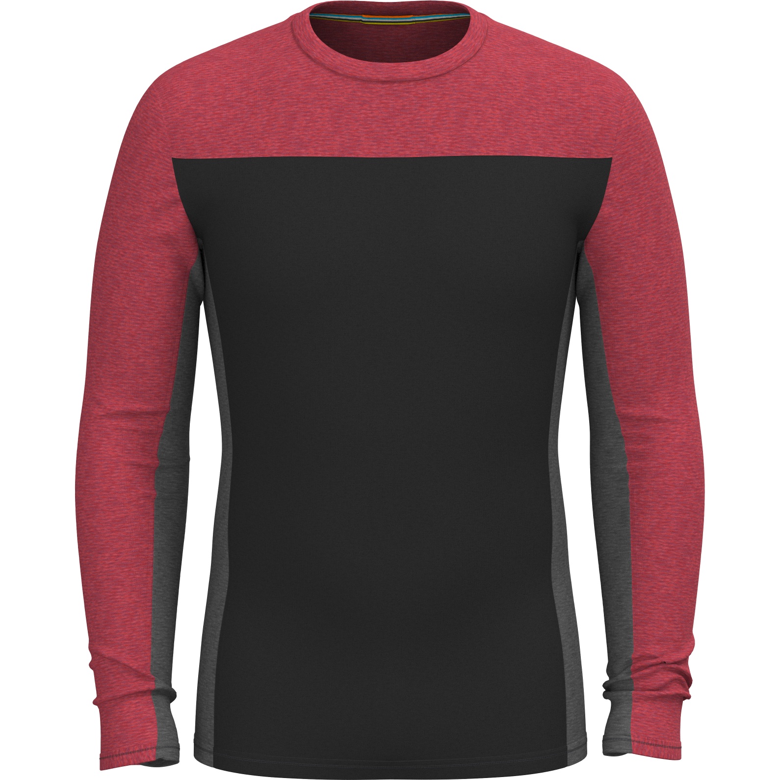 Produktbild von SmartWool Classic Thermal Merino Colorblock Crew Boxed Langarm-Unterhemd Herren - N87 schwarz/currant