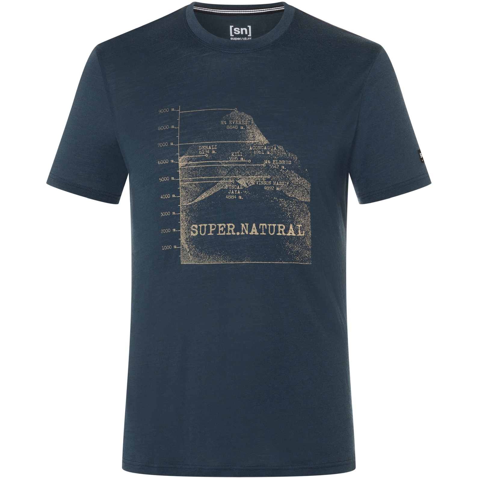 Produktbild von SUPER.NATURAL 7 Peaks T-Shirt Herren - Blueberry/Oak