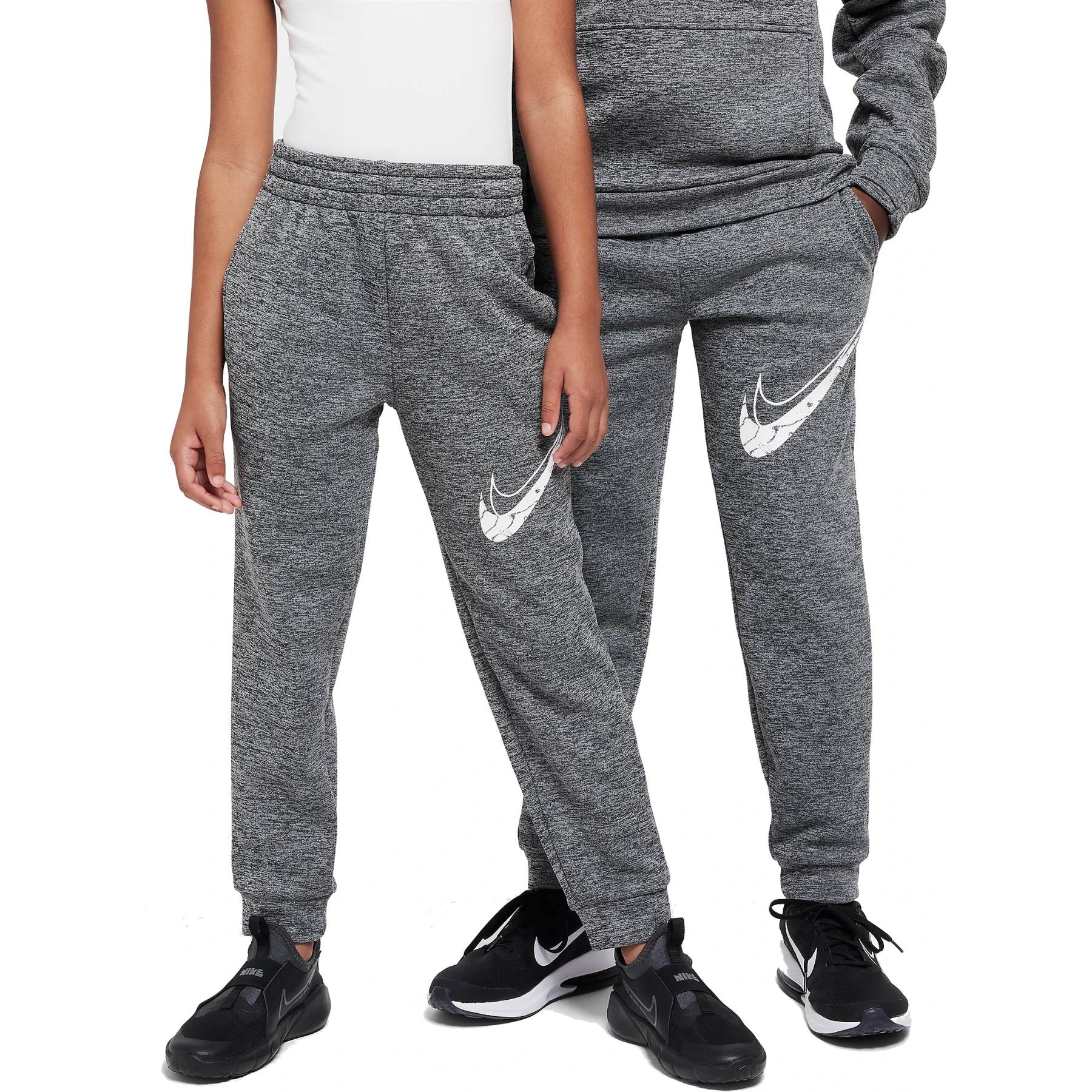 Nike Multi Stain Repel Therma FIT Jogger Pants Kids black light smoke grey heather white HF4418 010