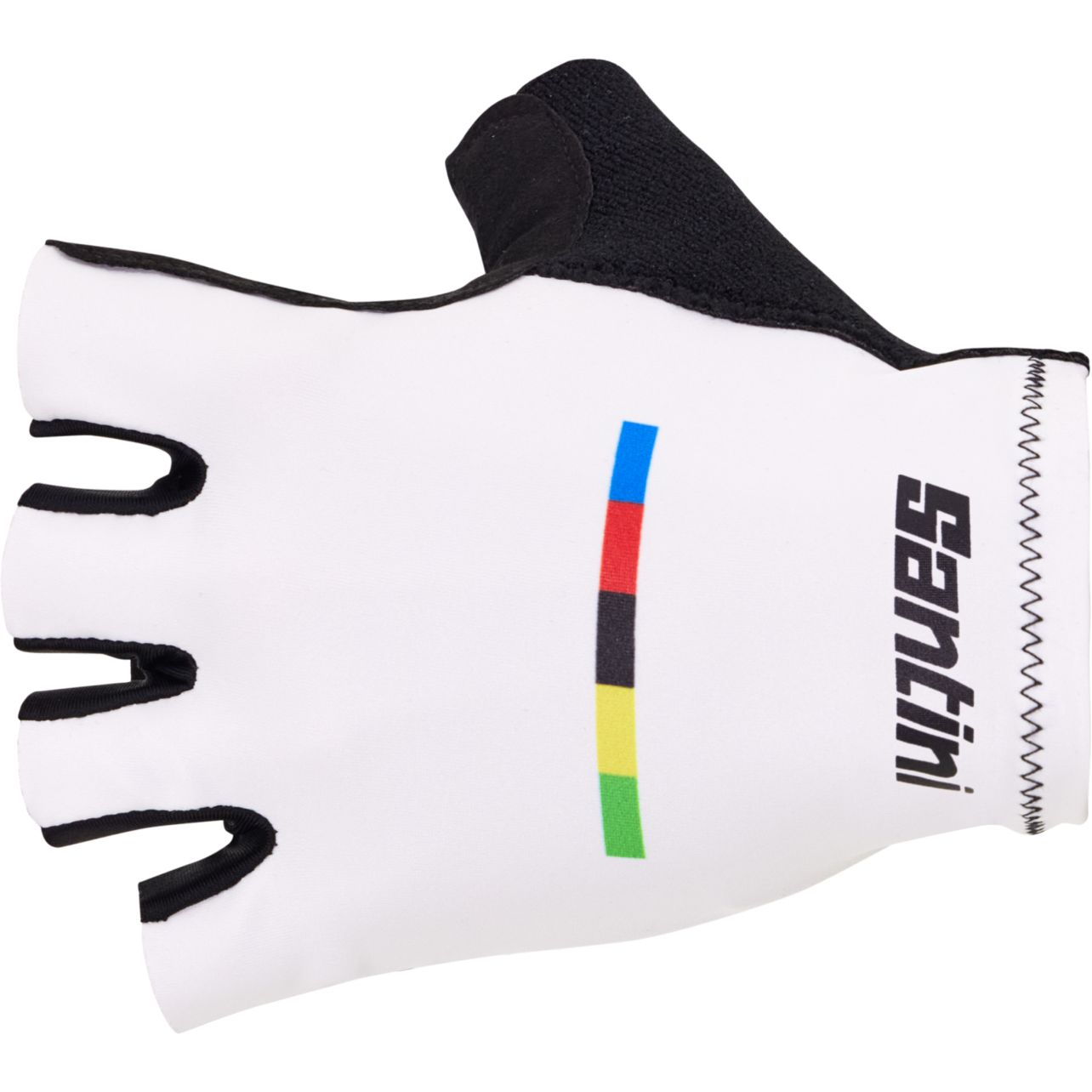 Перчатки чемпиона мира Santini UCI мужские RE367CLMONDO - белые БИ