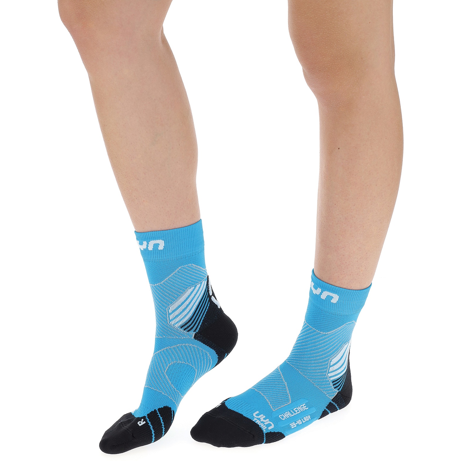 Uyn Woman Run Super Fast Socks White/Turquoise Chaussettes trail