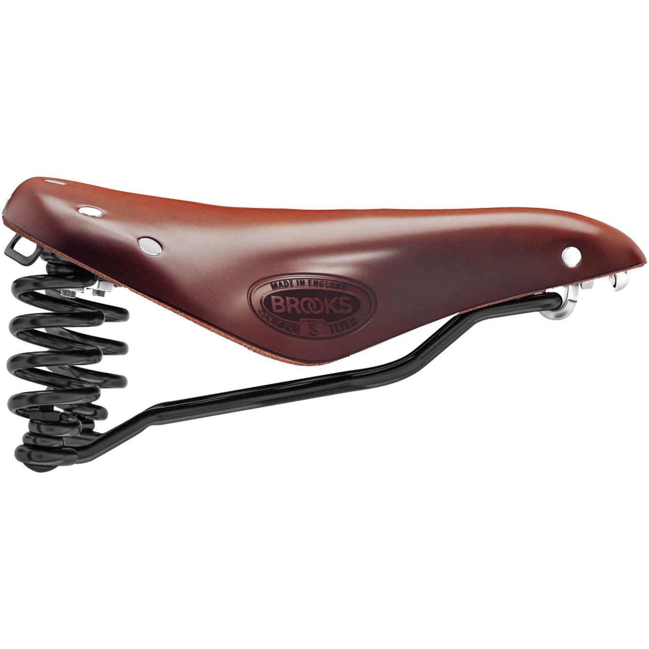 Brooks Flyer Short Bend Leather Saddle - brown | BIKE24