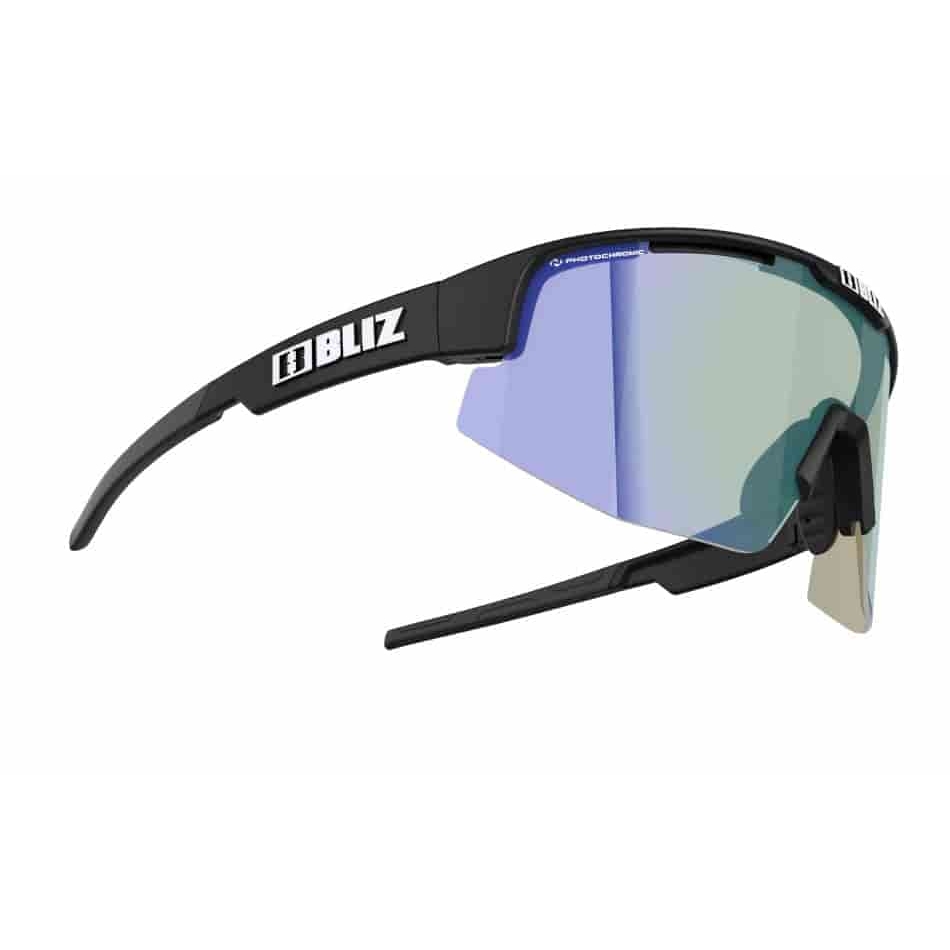 Bliz Matrix Glasses - Matt Black - Photocromic Brown/Blue Multi
