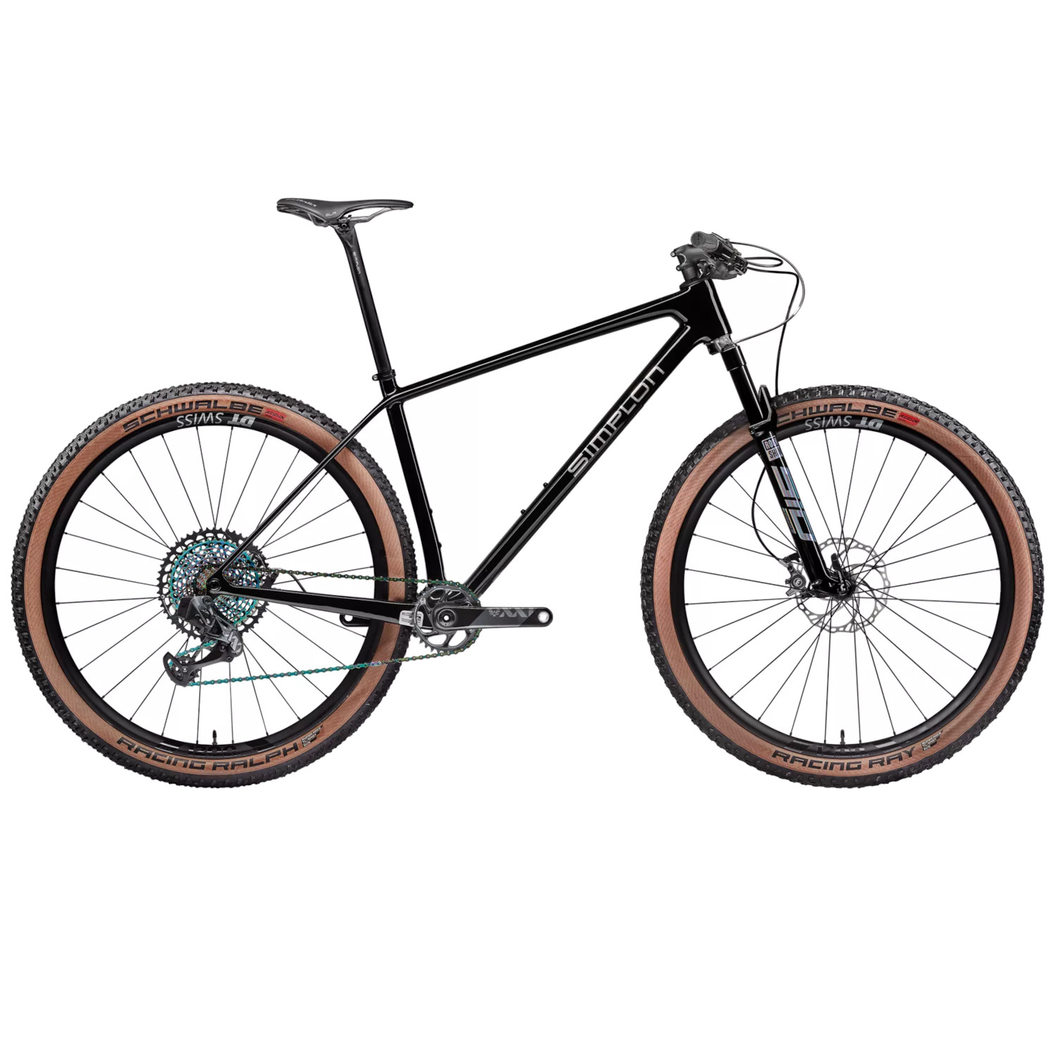 Productfoto van Simplon Razorblade IV SL - XT-12 - 29&quot; Carbon Mountain Bike - 2023 - black glossy / silver glossy