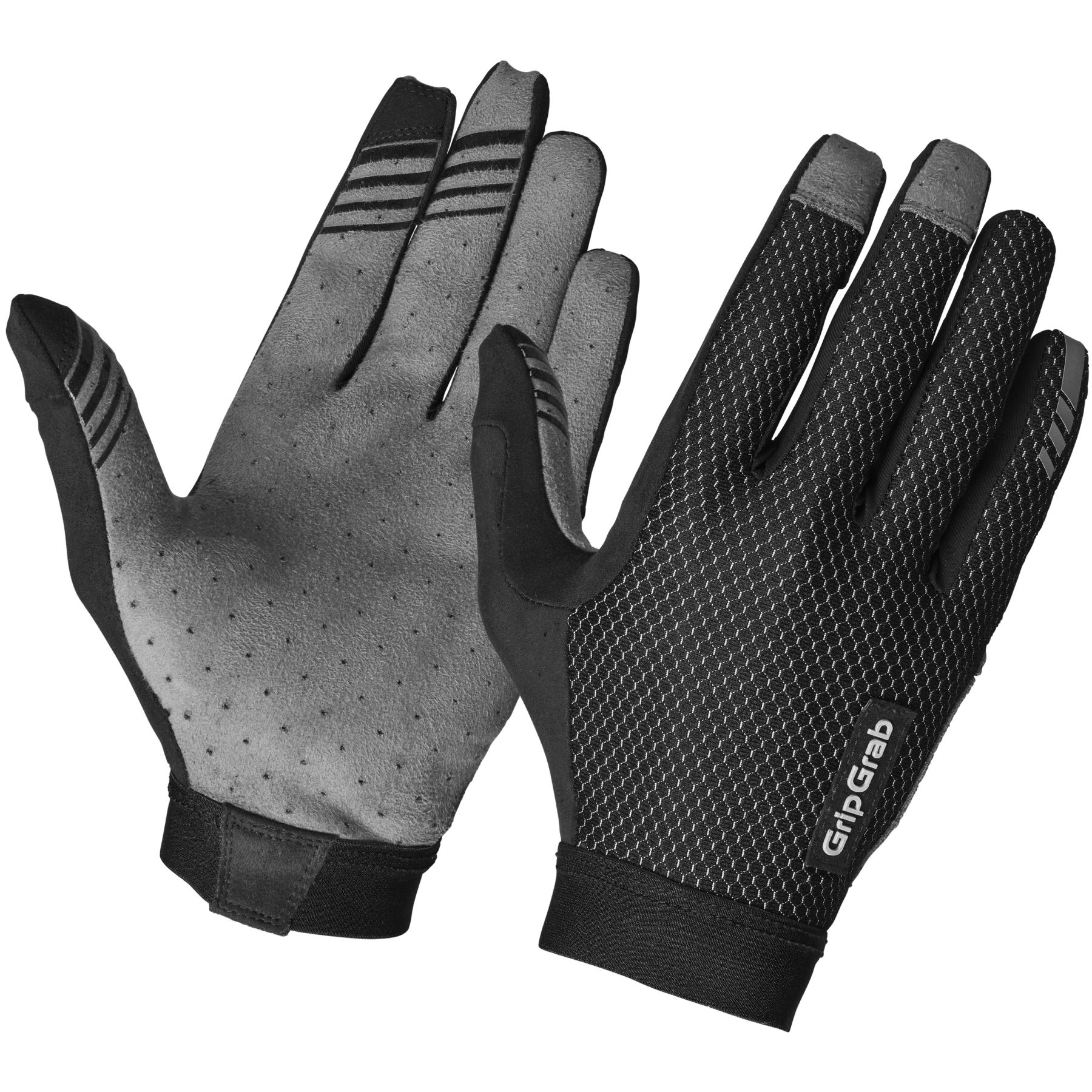 Перчатки GripGrab Vertical 2 InsideGrip™ на все пальцы - Черные