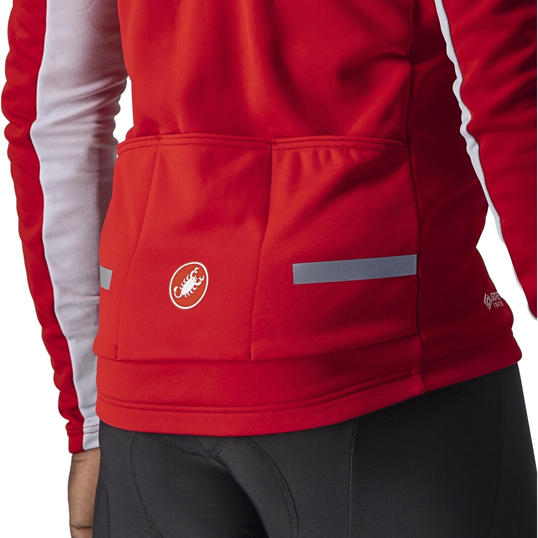 Castelli Mortirolo 6S Jacket Men - red/silver grey-silver