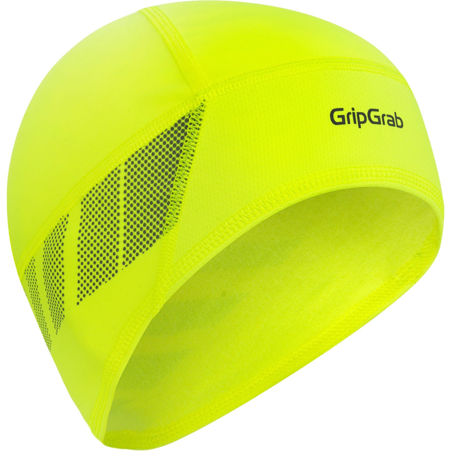 Picture of GripGrab Windproof Thermal Lightweight Hi-Vis Skull Cap - Yellow Hi-Vis