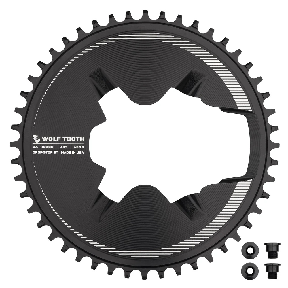 Wolf Tooth Aero Chainring for Dura Ace R9200 | 110 BCD Asymmetric