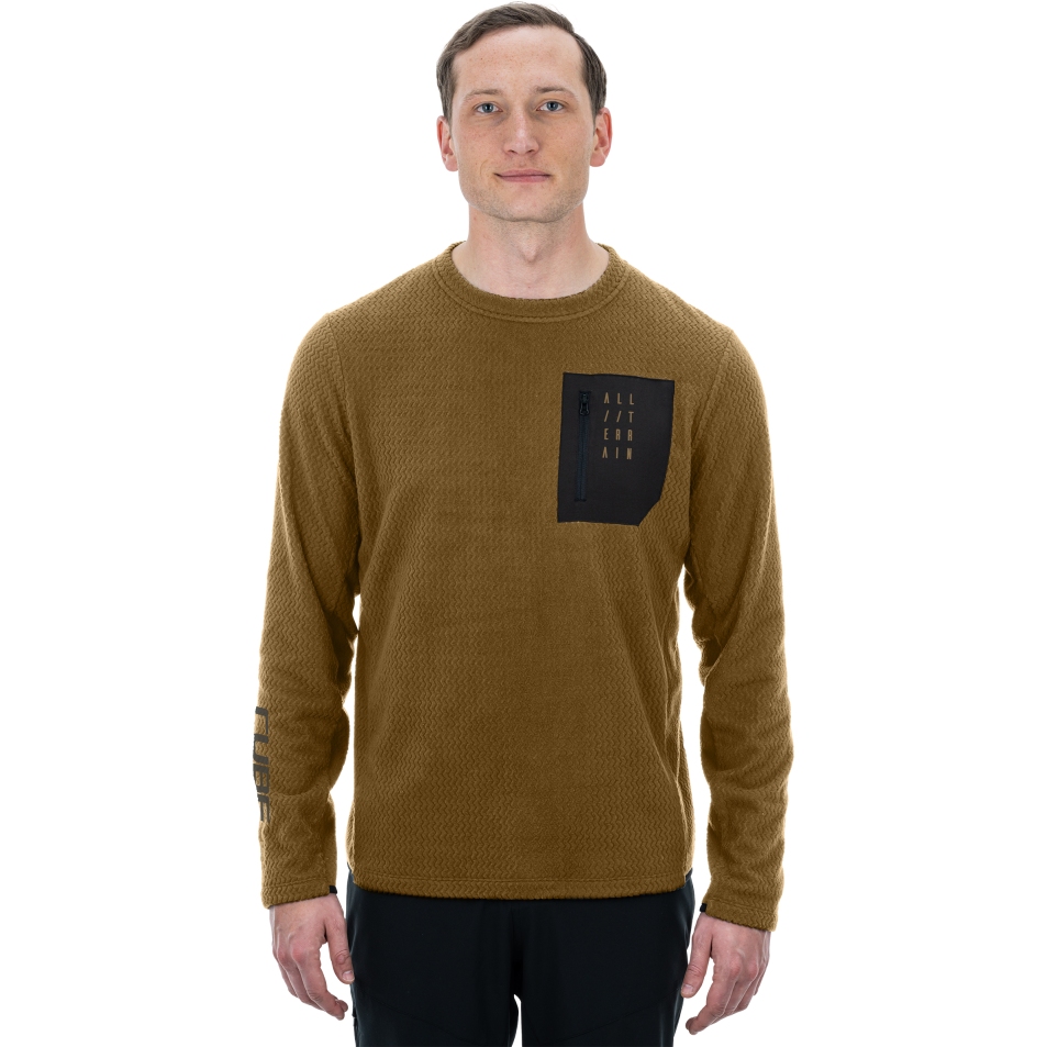 Picture of CUBE ATX Fleece Jersey Long Sleeve - brown